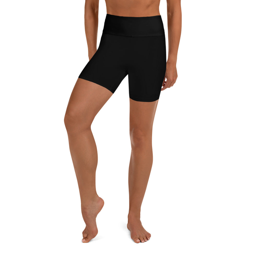 Snooty Fox Art Yoga Shorts - Devil Logo
