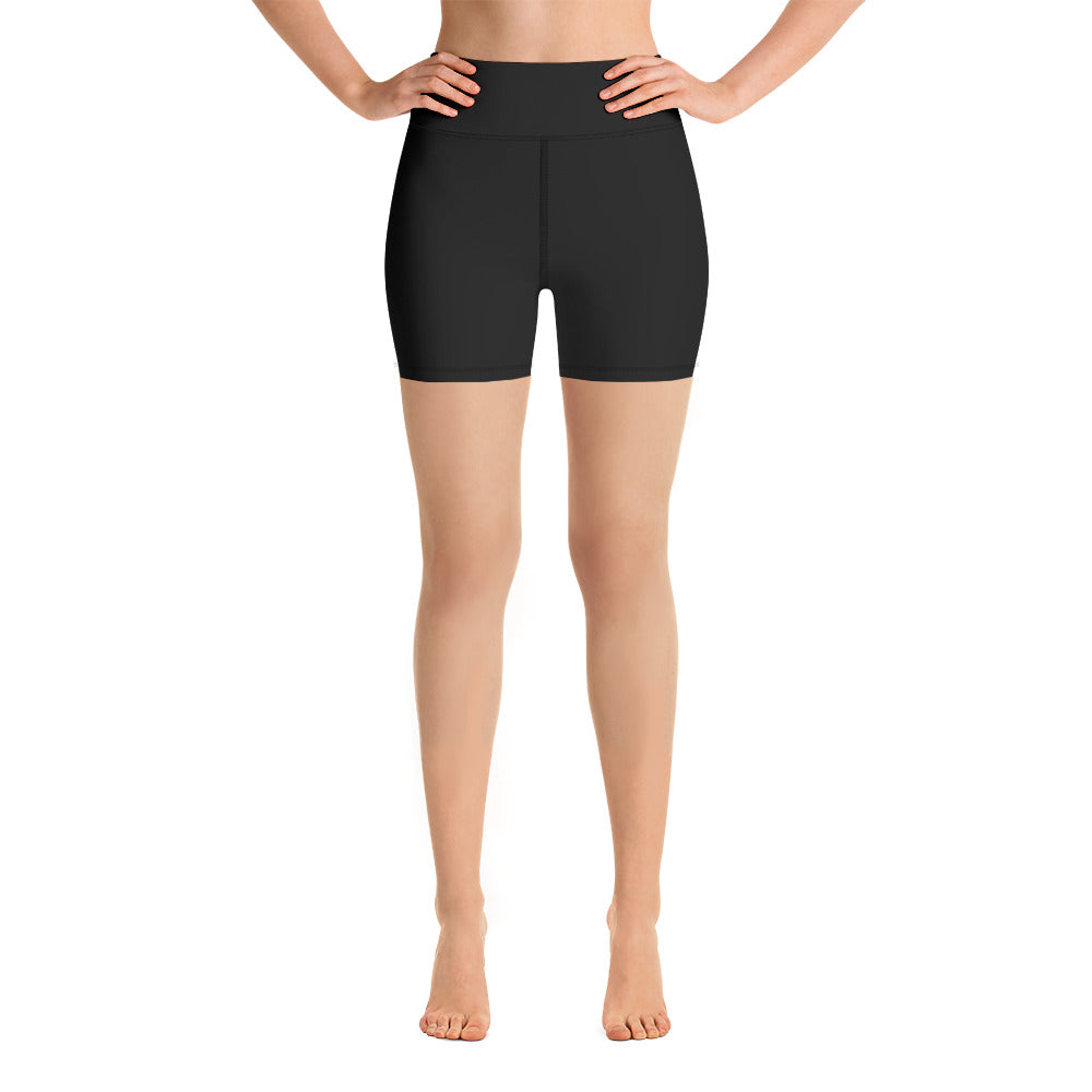 Snooty Fox Art Yoga Shorts - Devil Logo