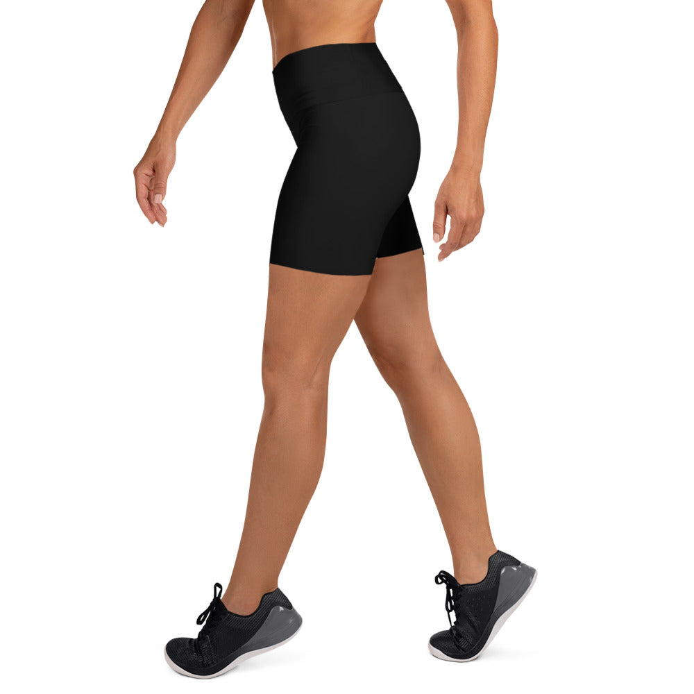 Snooty Fox Art Yoga Shorts - Devil Logo