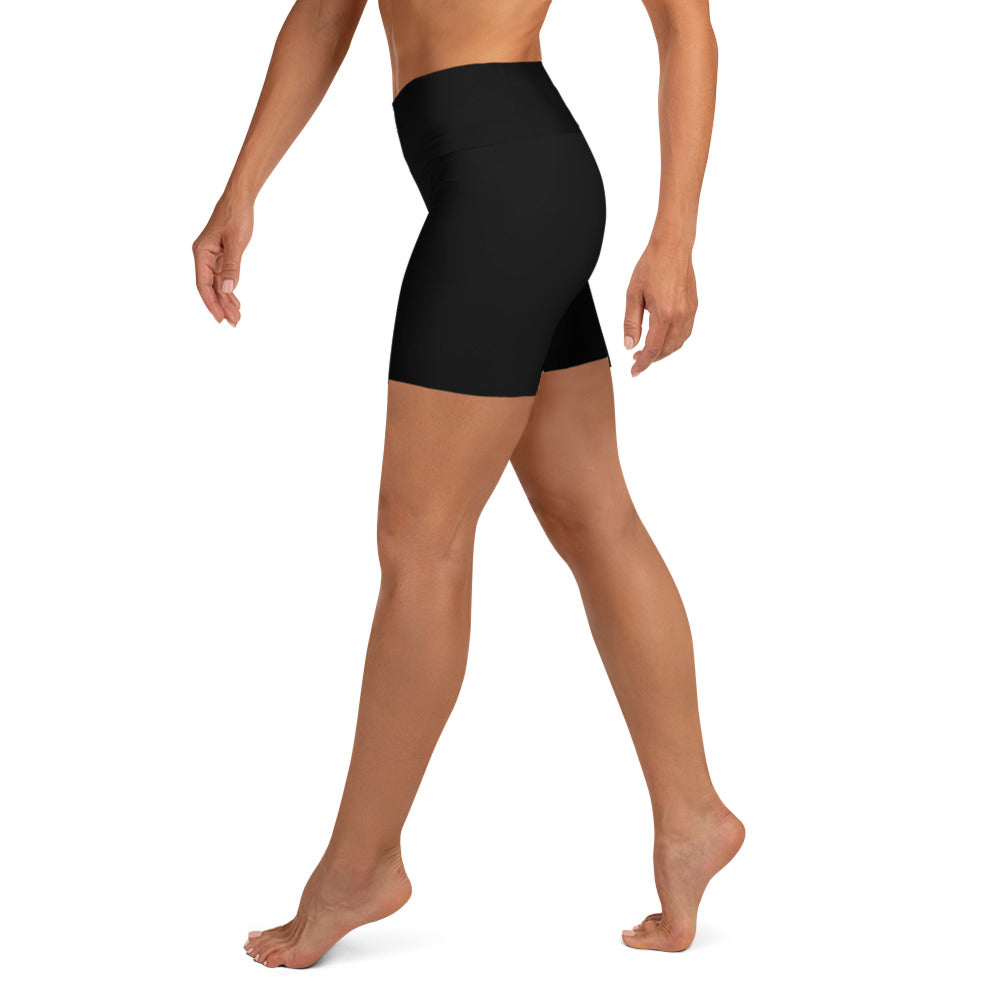 Snooty Fox Art Yoga Shorts - Devil Logo