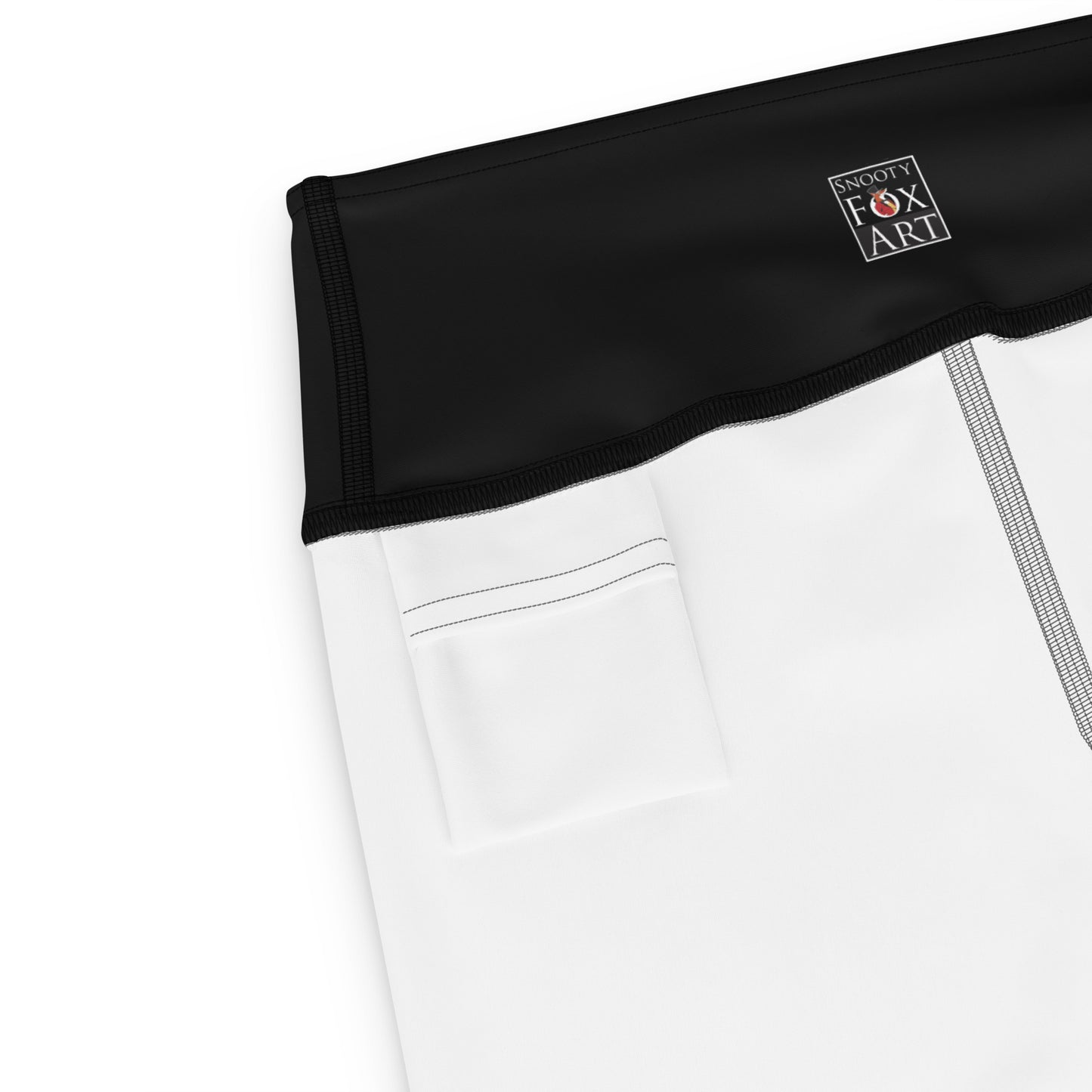 Snooty Fox Art Yoga Shorts - Devil Logo