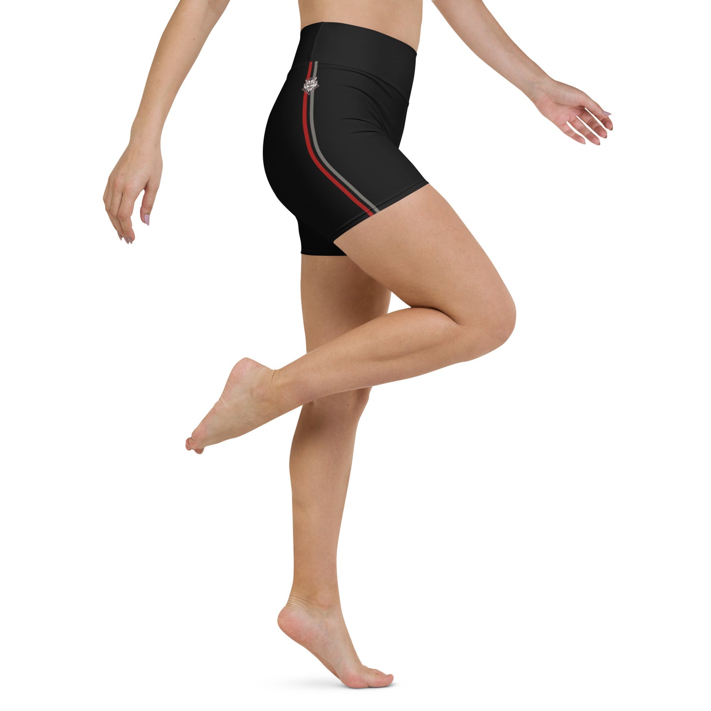 Snooty Fox Art Yoga Shorts - Devil Logo