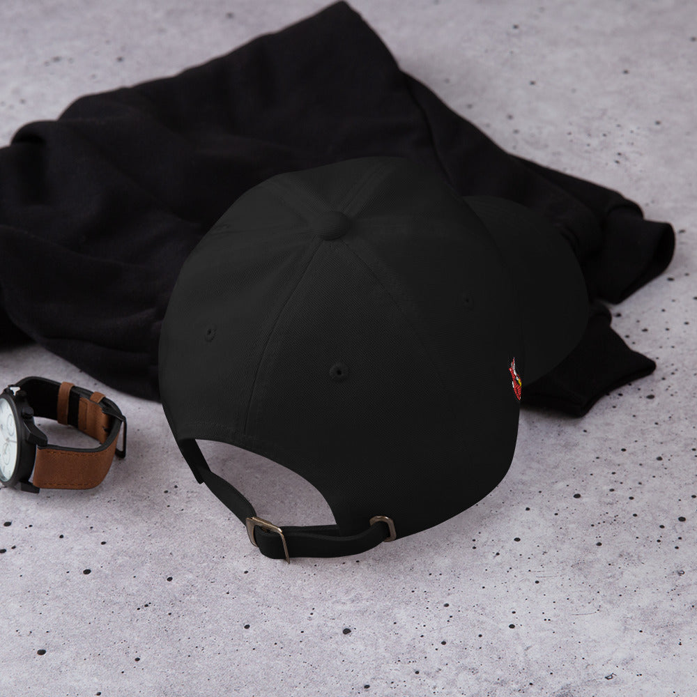 Snooty Fox Art Dad Hat - Red Devil Logo