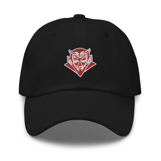 Snooty Fox Art Dad Hat - Red Devil Logo