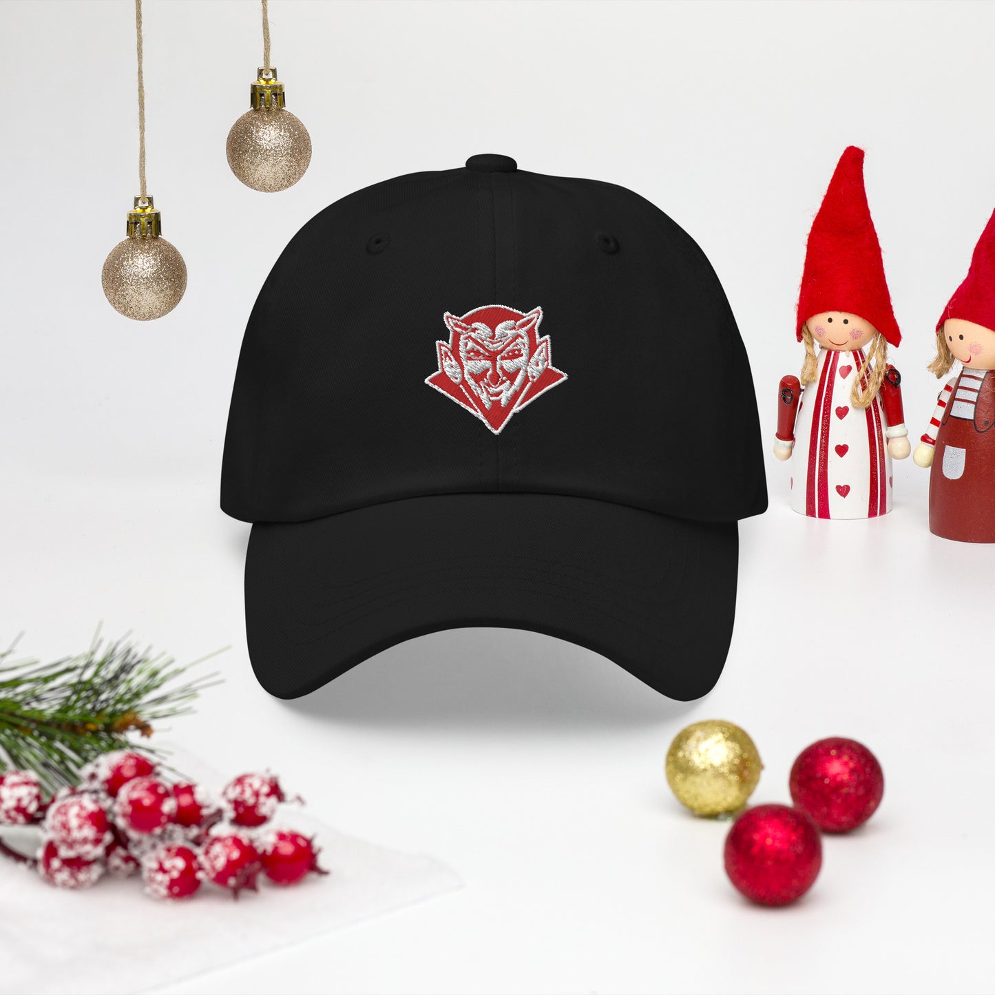 Snooty Fox Art Dad Hat - Red Devil Logo