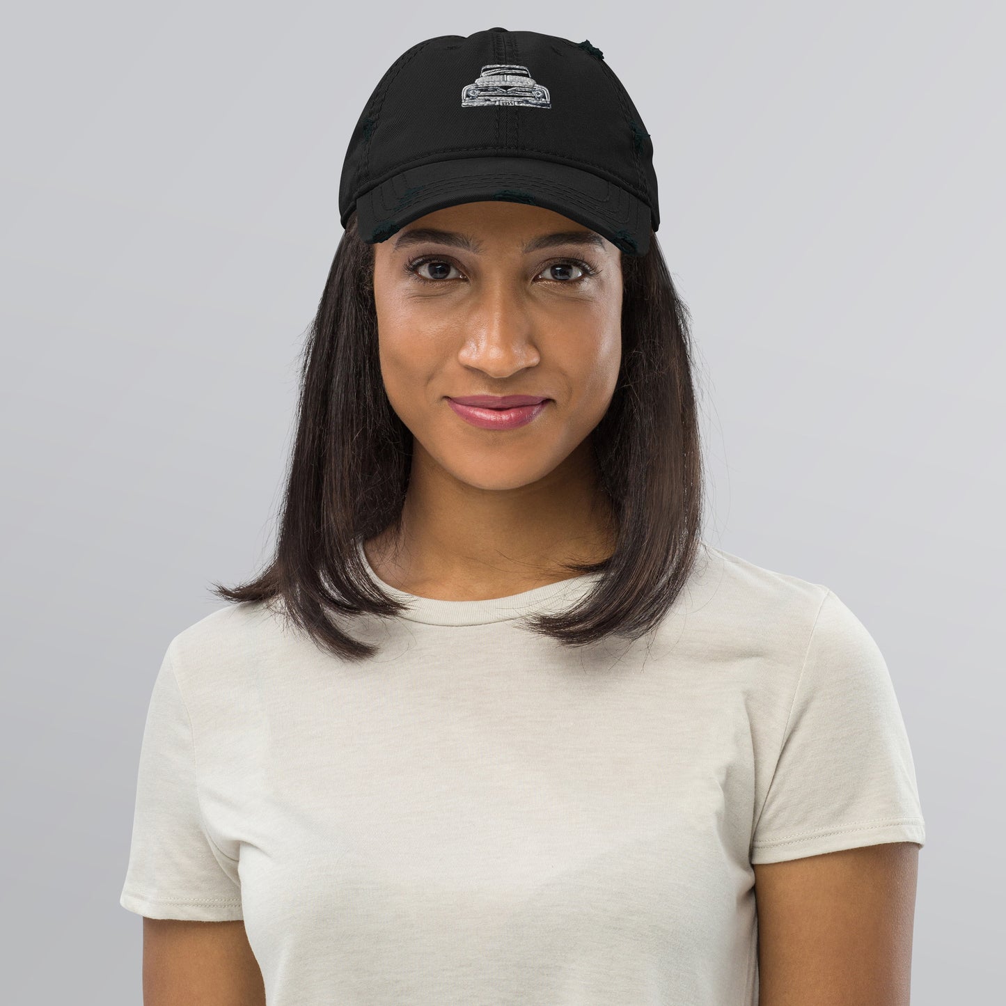 Snooty Fox Art Distressed Dad Hat - f-100