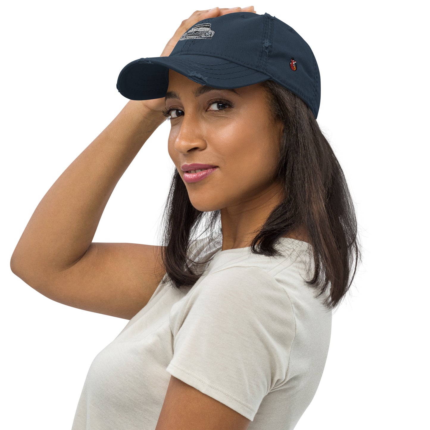 Snooty Fox Art Distressed Dad Hat - f-100