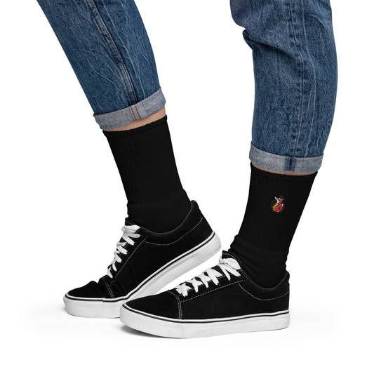 Snooty Fox Art Embroidered Socks - Snooty Fox Art Logo
