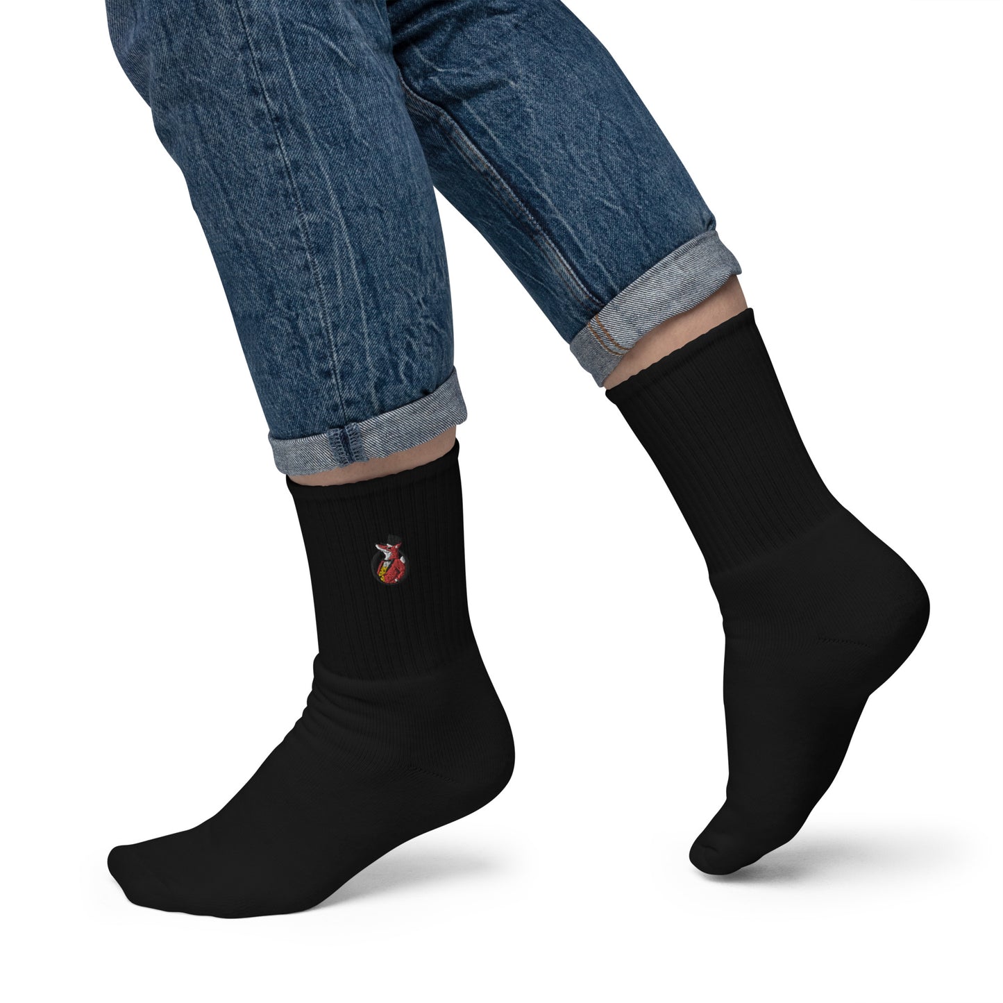 Snooty Fox Art Embroidered Socks - Snooty Fox Art Logo