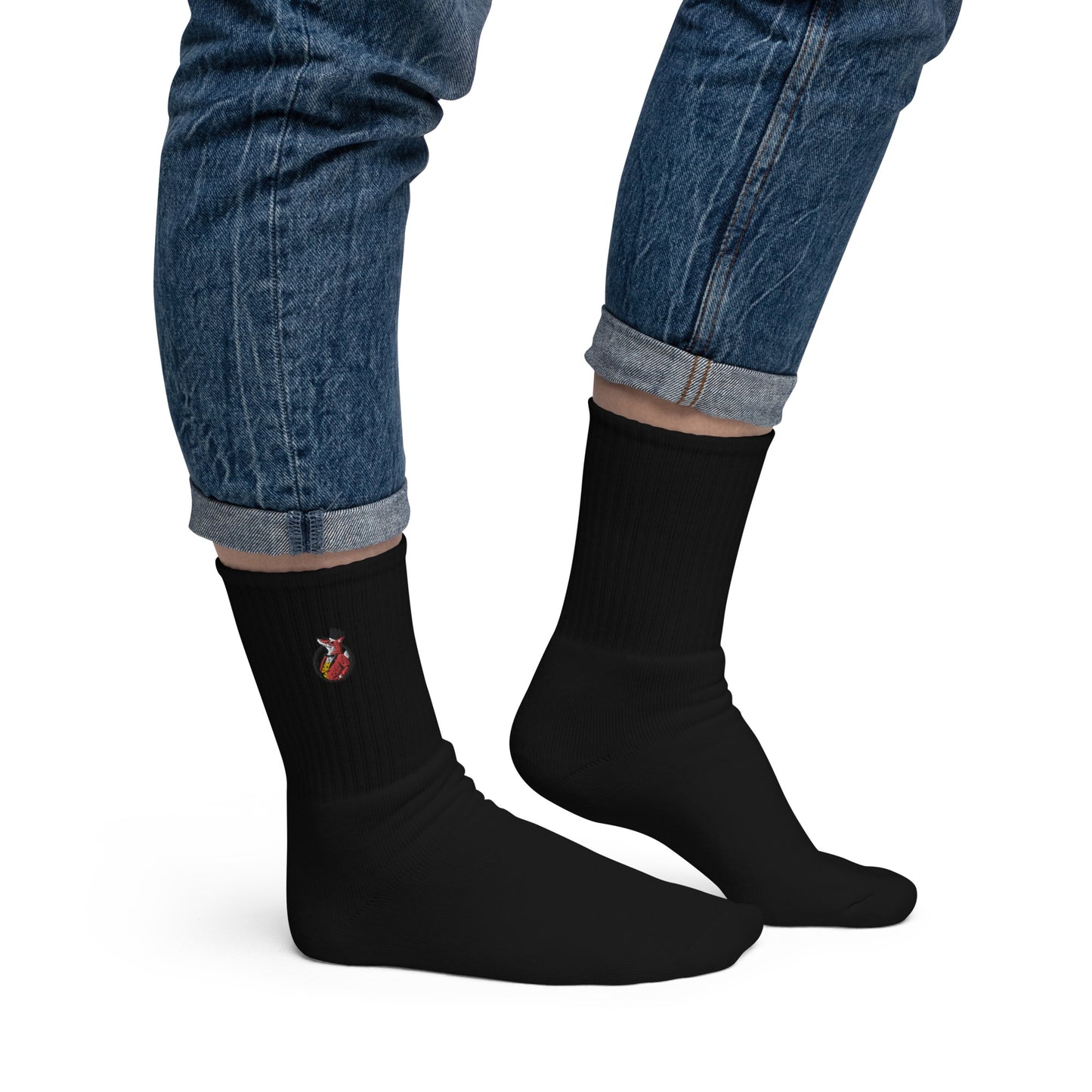 Snooty Fox Art Embroidered Socks - Snooty Fox Art Logo