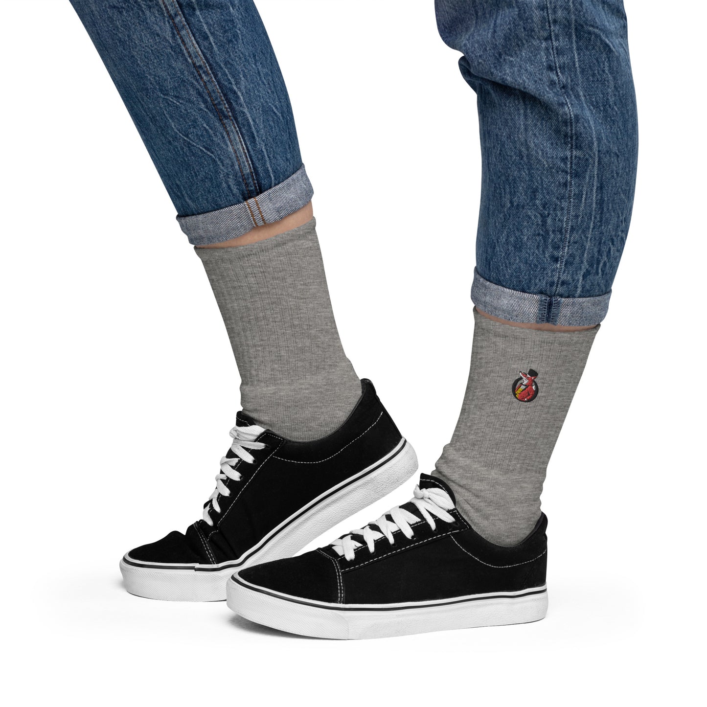 Snooty Fox Art Embroidered Socks - Snooty Fox Art Logo
