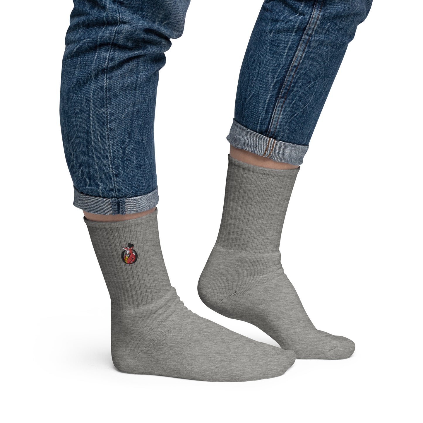 Snooty Fox Art Embroidered Socks - Snooty Fox Art Logo