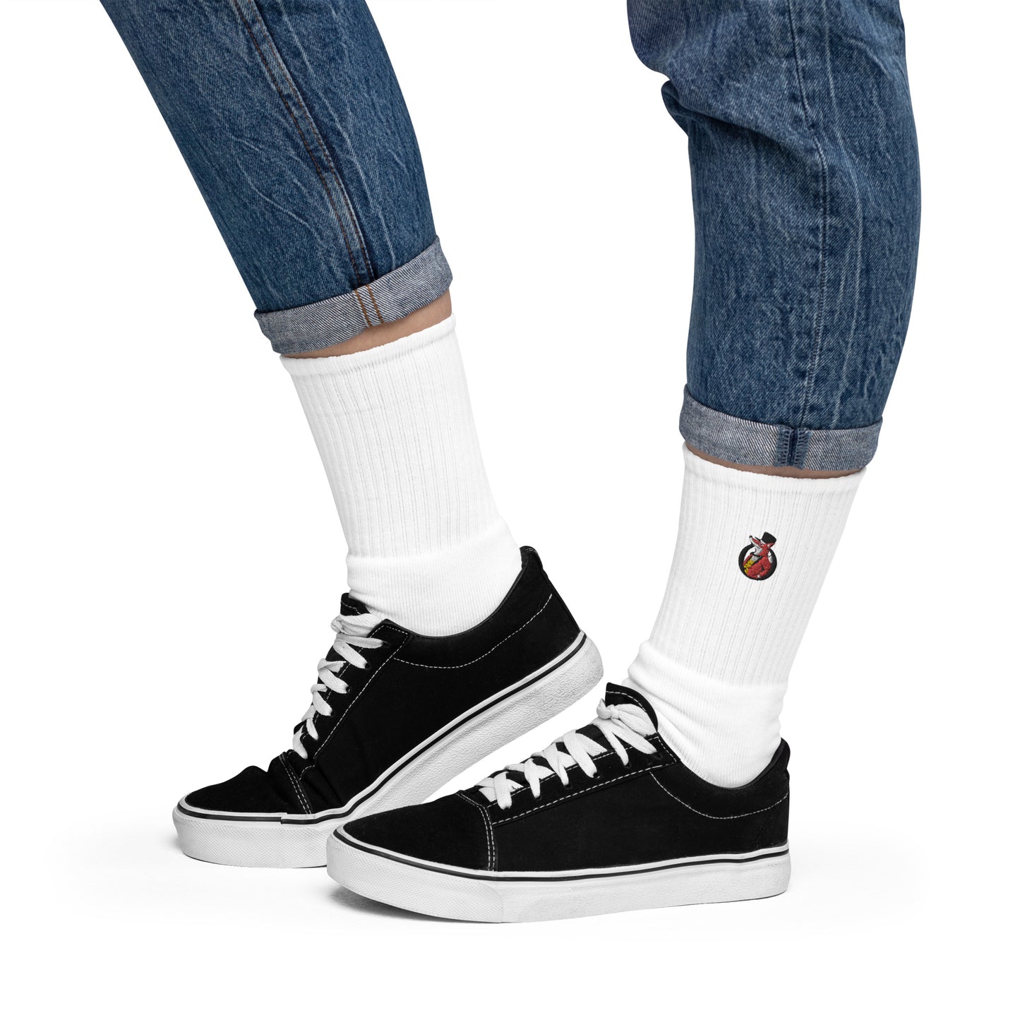 Snooty Fox Art Embroidered Socks - Snooty Fox Art Logo