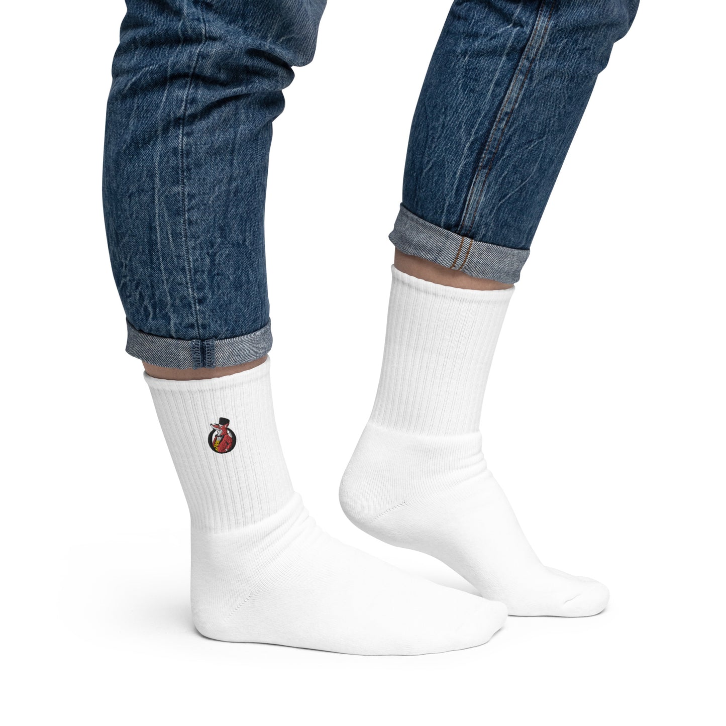 Snooty Fox Art Embroidered Socks - Snooty Fox Art Logo