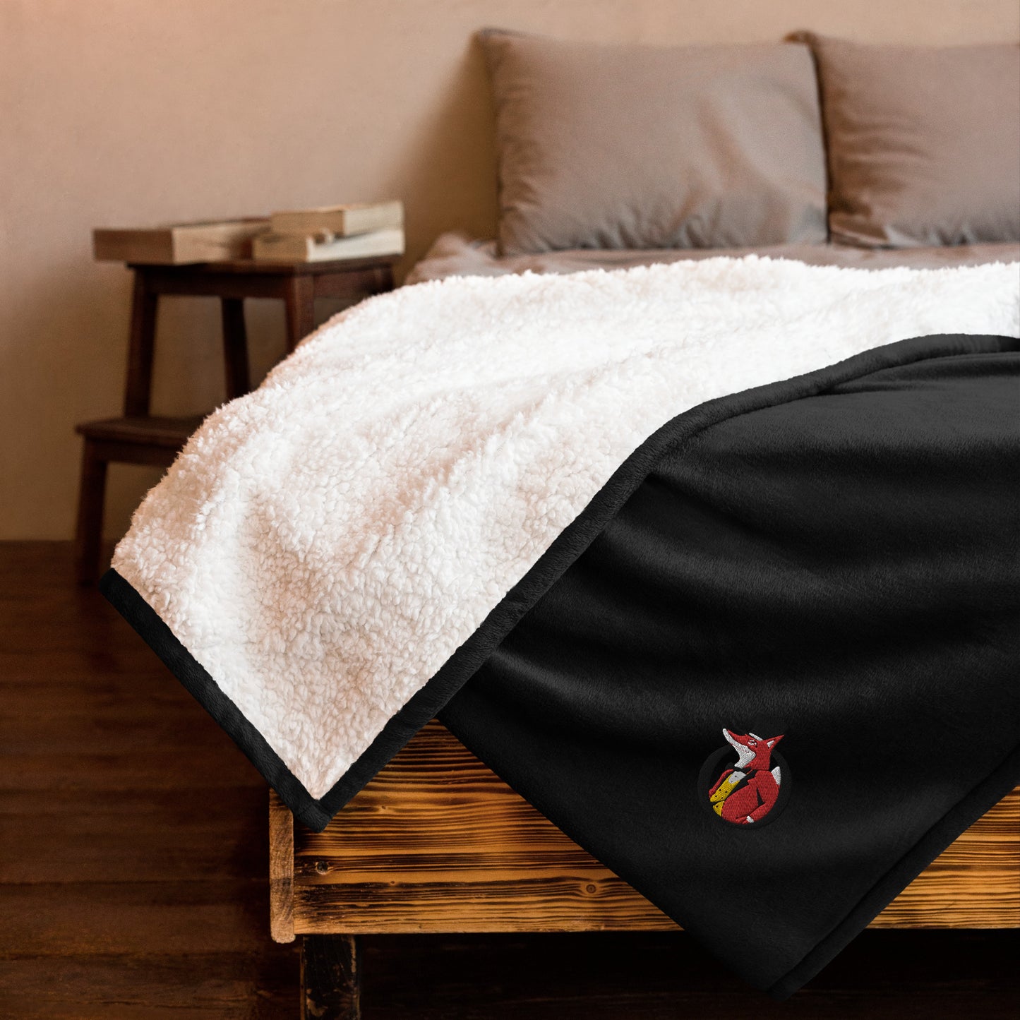 Snooty Fox Art Premium Sherpa Blanket - Snooty Fox Art Logo