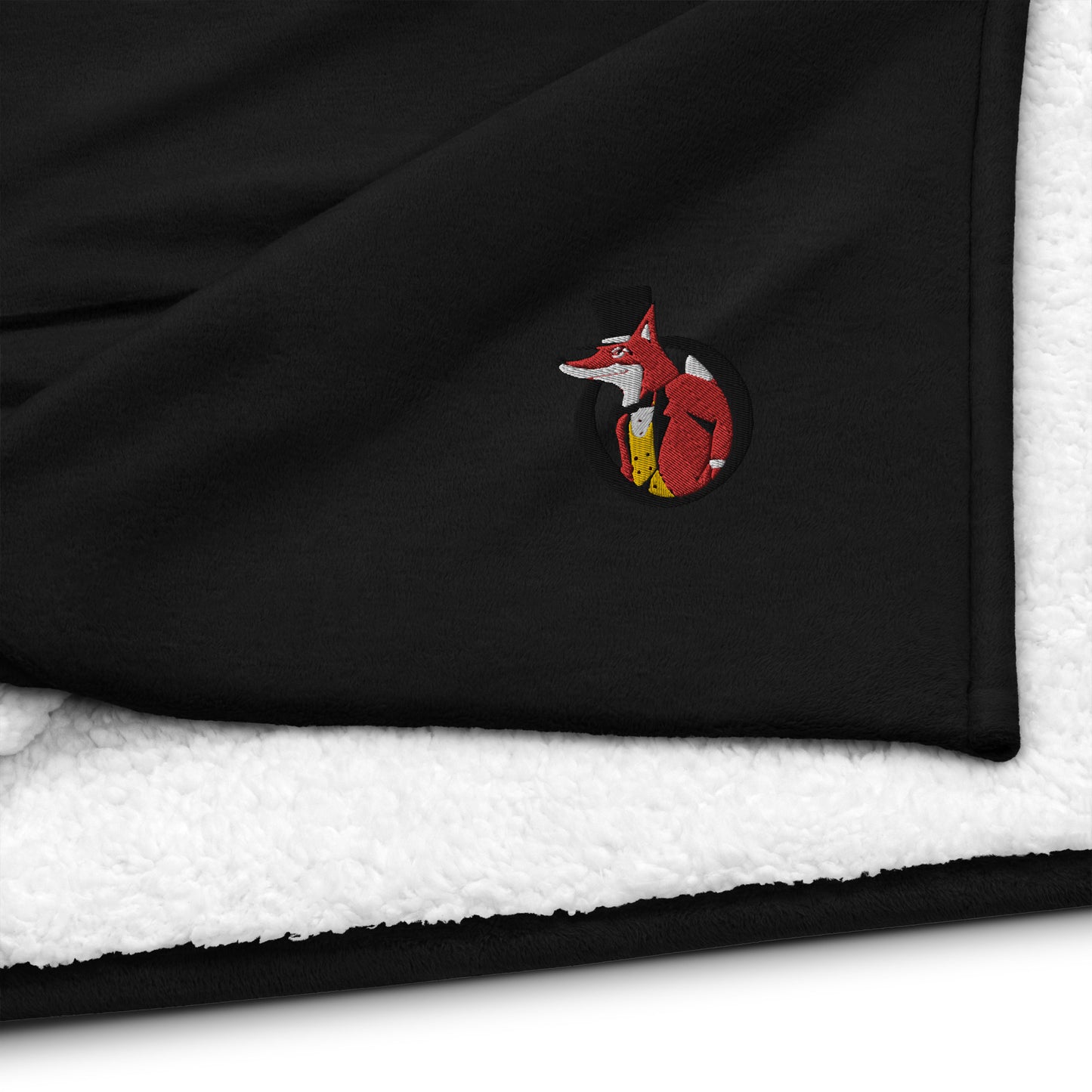 Snooty Fox Art Premium Sherpa Blanket - Snooty Fox Art Logo