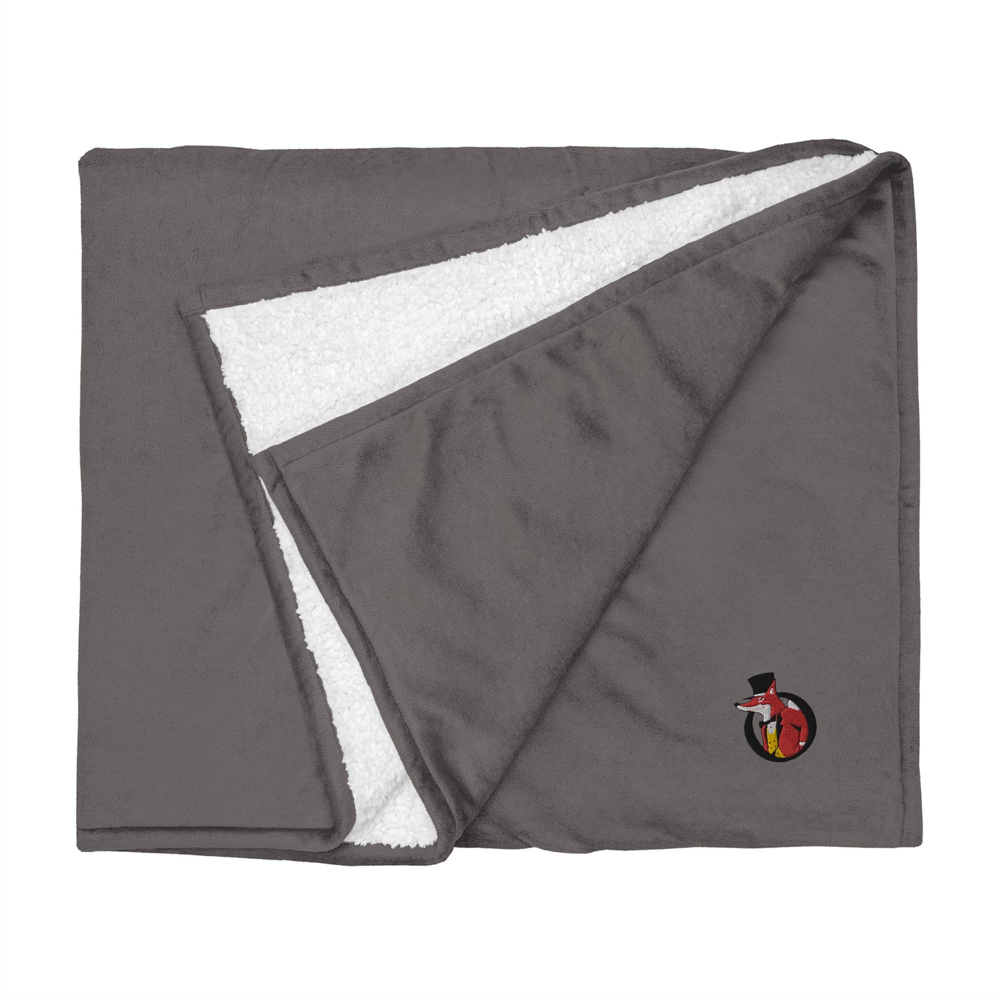 Snooty Fox Art Premium Sherpa Blanket - Snooty Fox Art Logo