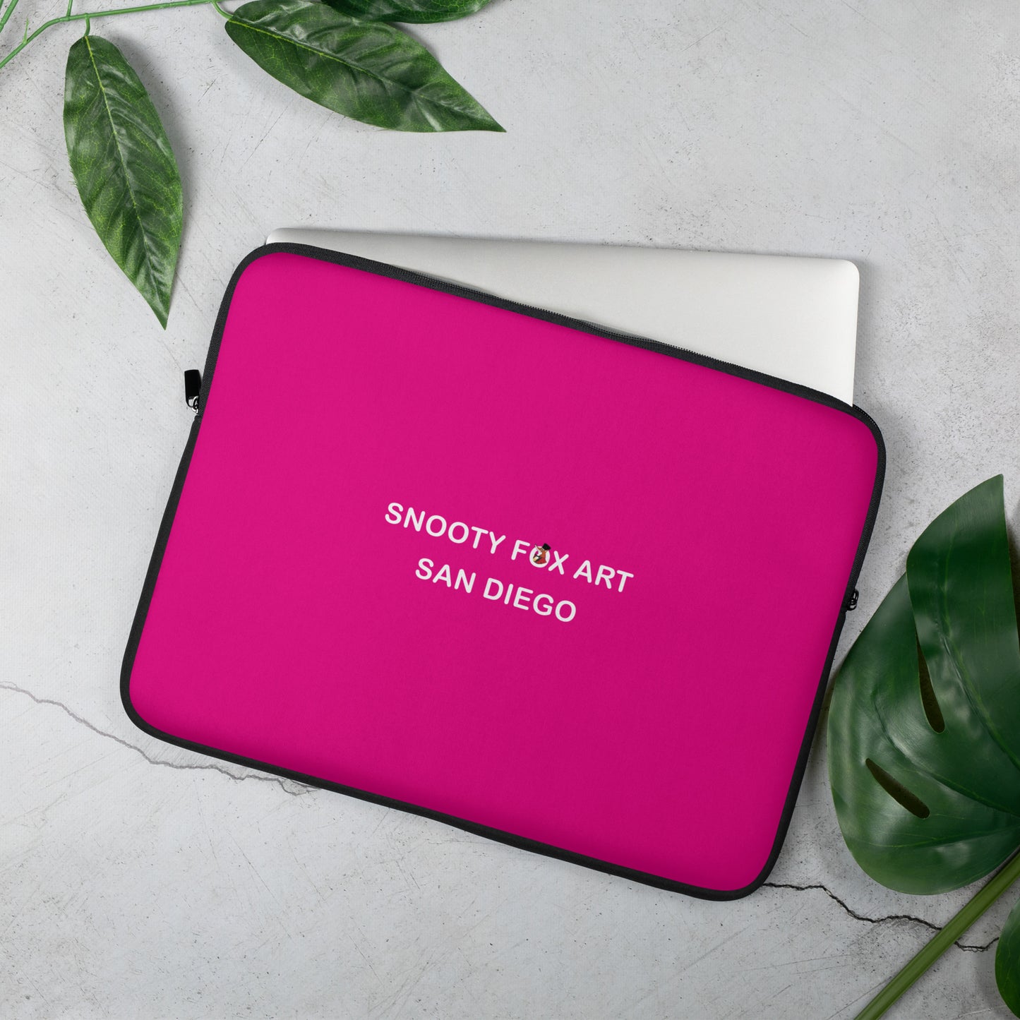 Snooty Fox Art Laptop Sleeve - Snooty Fox Art Logo