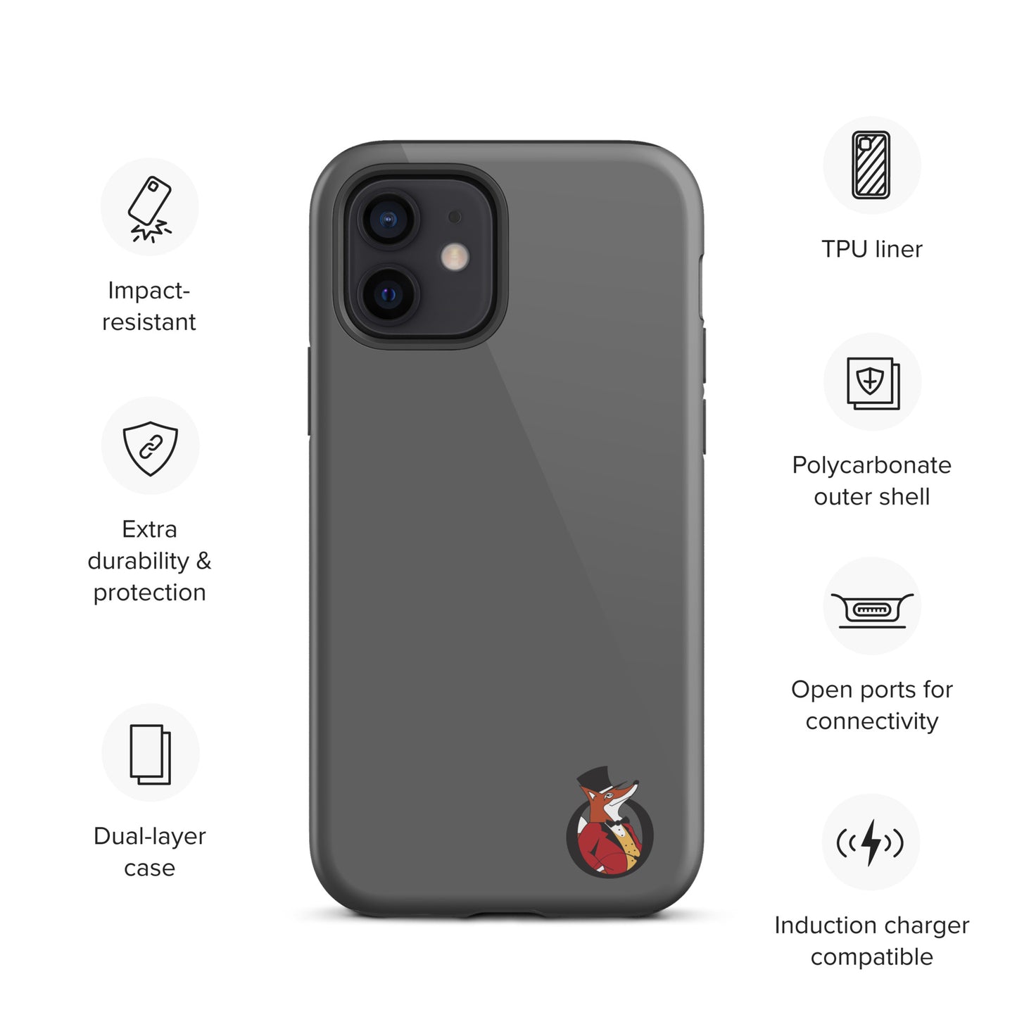 Snooty Fox Art Tough Case for iPhone® - Snooty Fox Art Logo