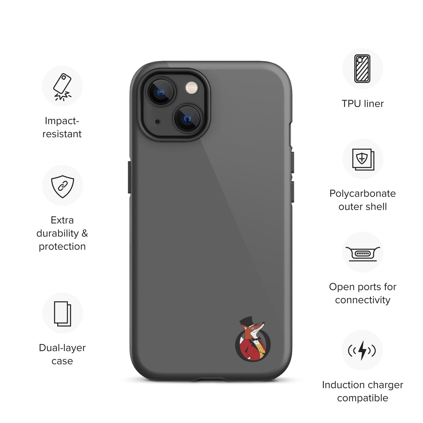 Snooty Fox Art Tough Case for iPhone® - Snooty Fox Art Logo