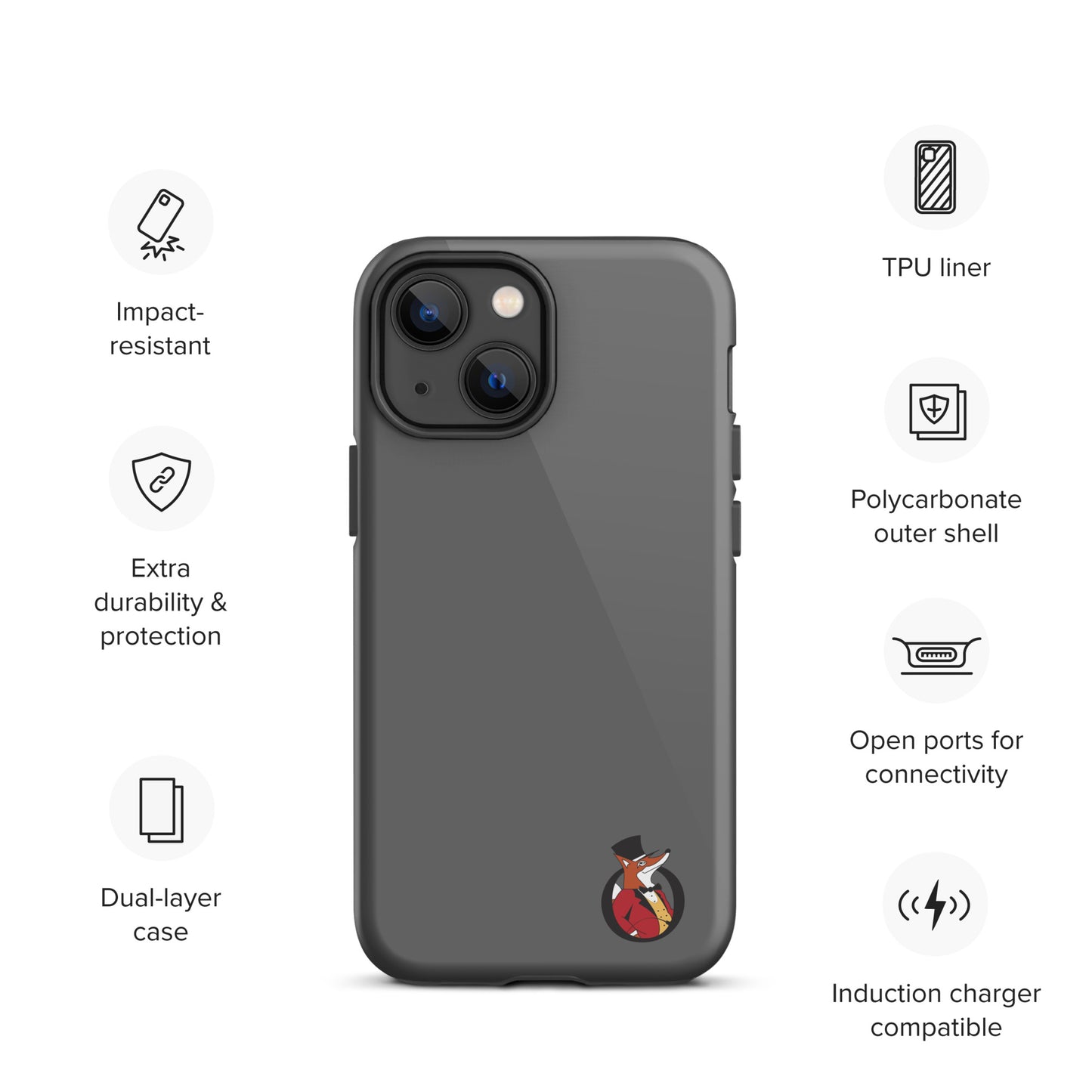 Snooty Fox Art Tough Case for iPhone® - Snooty Fox Art Logo