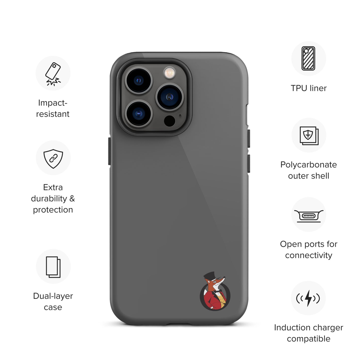 Snooty Fox Art Tough Case for iPhone® - Snooty Fox Art Logo