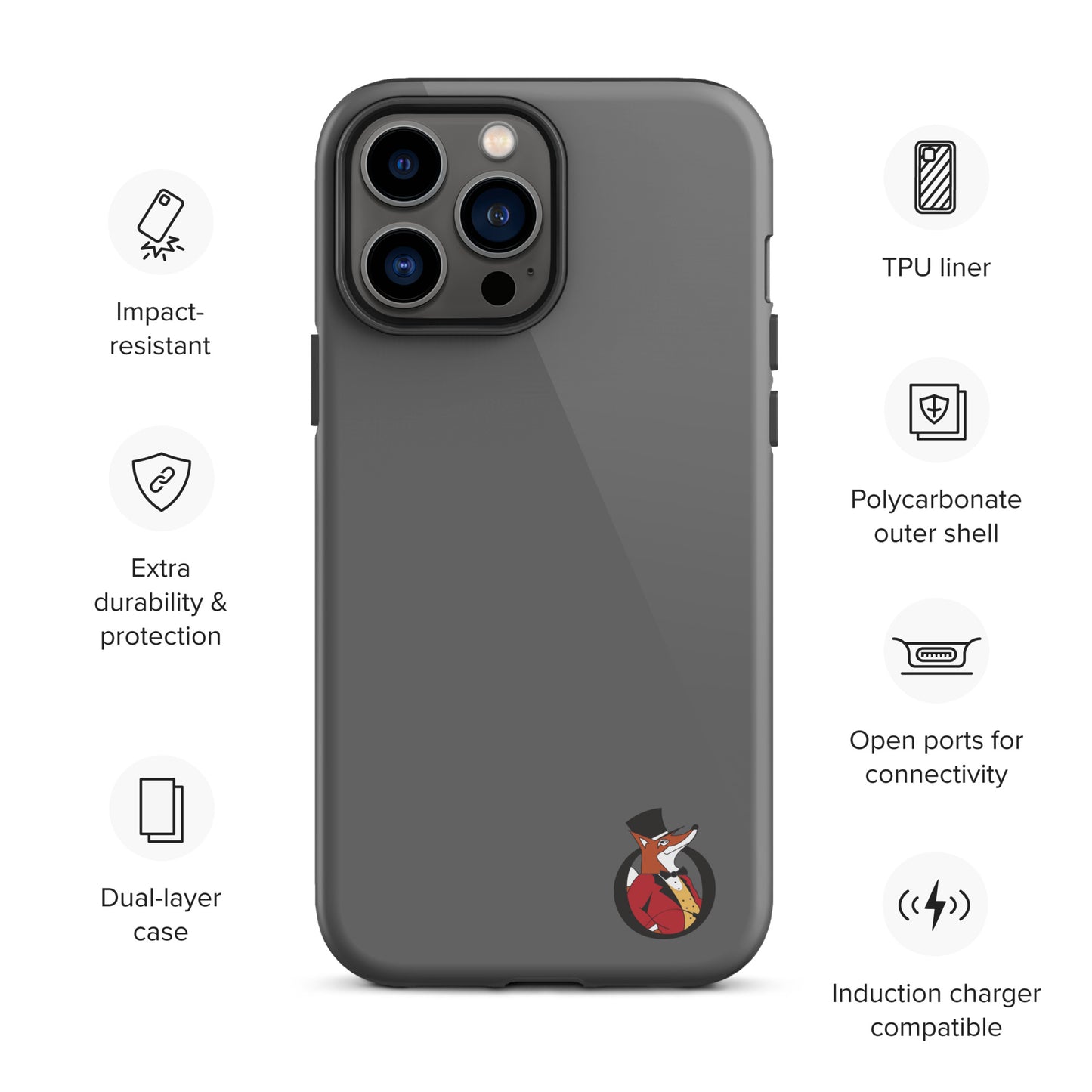 Snooty Fox Art Tough Case for iPhone® - Snooty Fox Art Logo