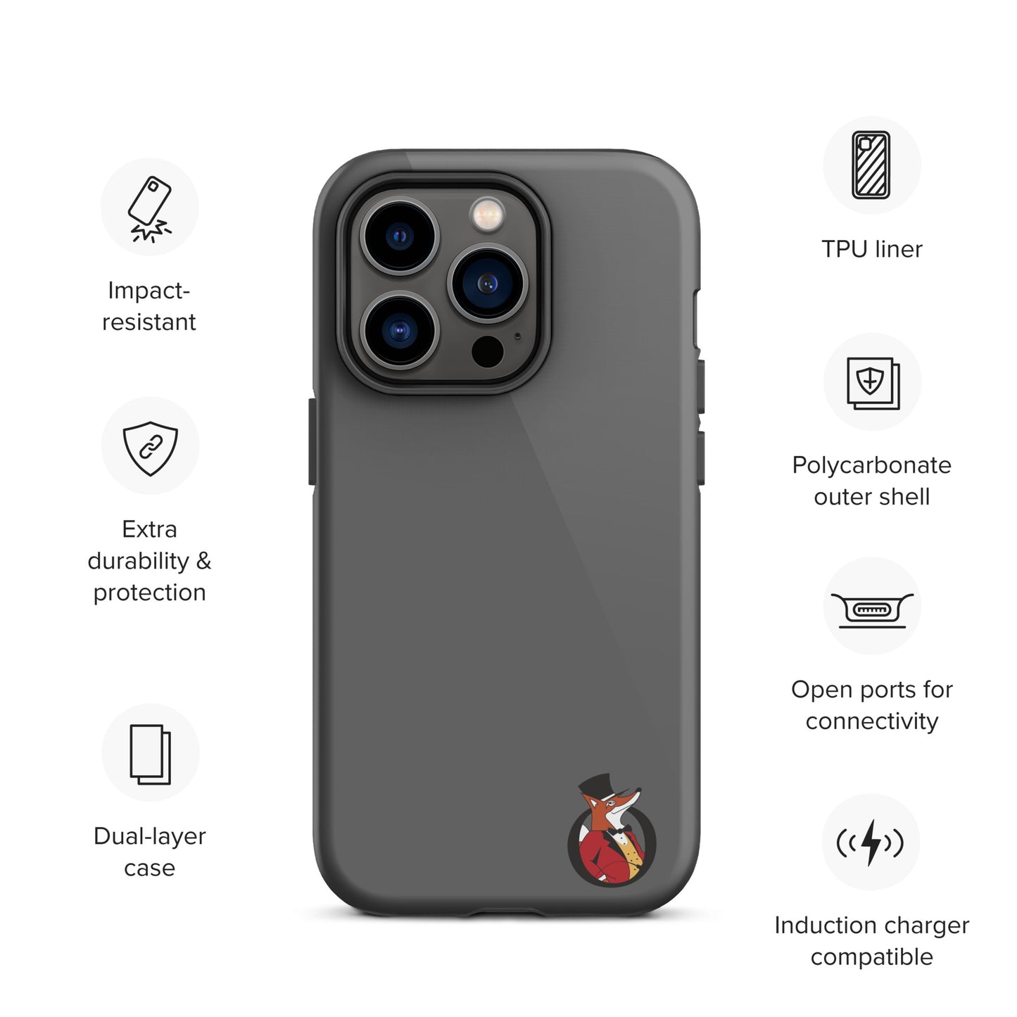Snooty Fox Art Tough Case for iPhone® - Snooty Fox Art Logo