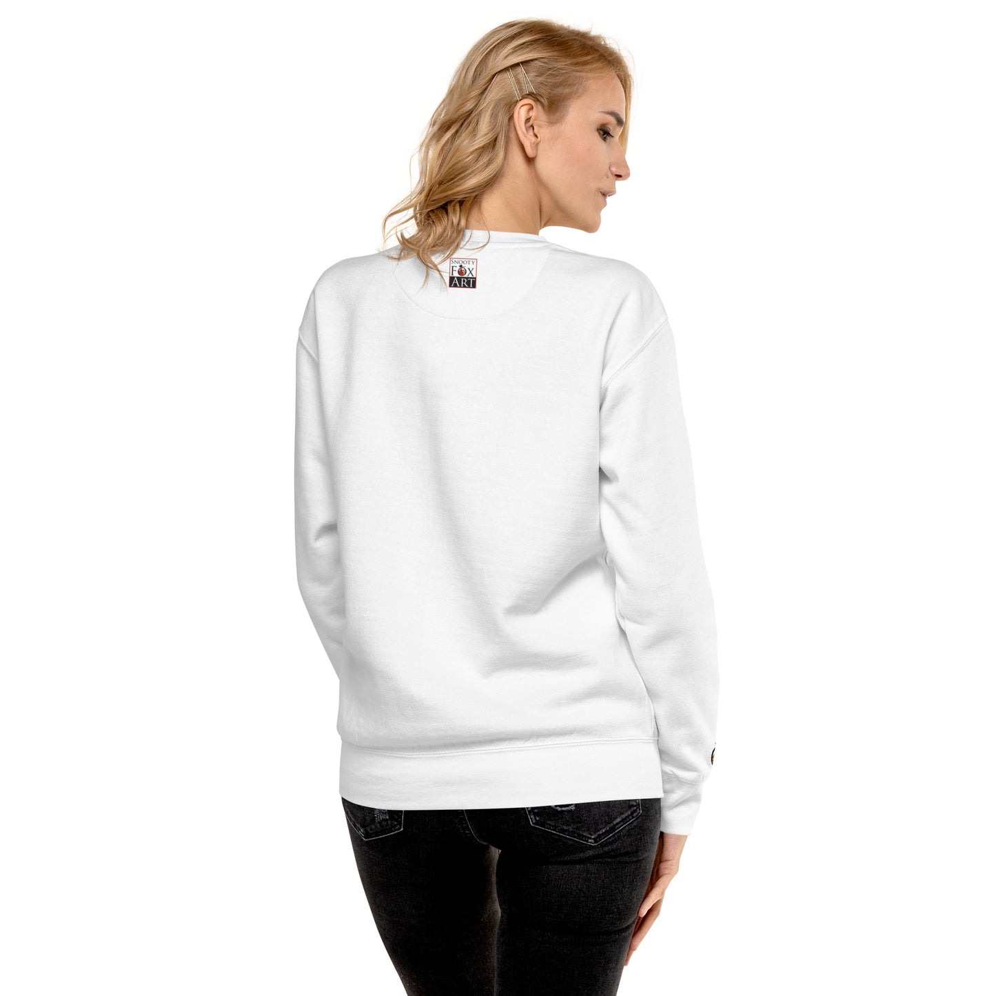 Snooty Fox Art Unisex Premium Sweatshirt - Snooty Fox Art Logo