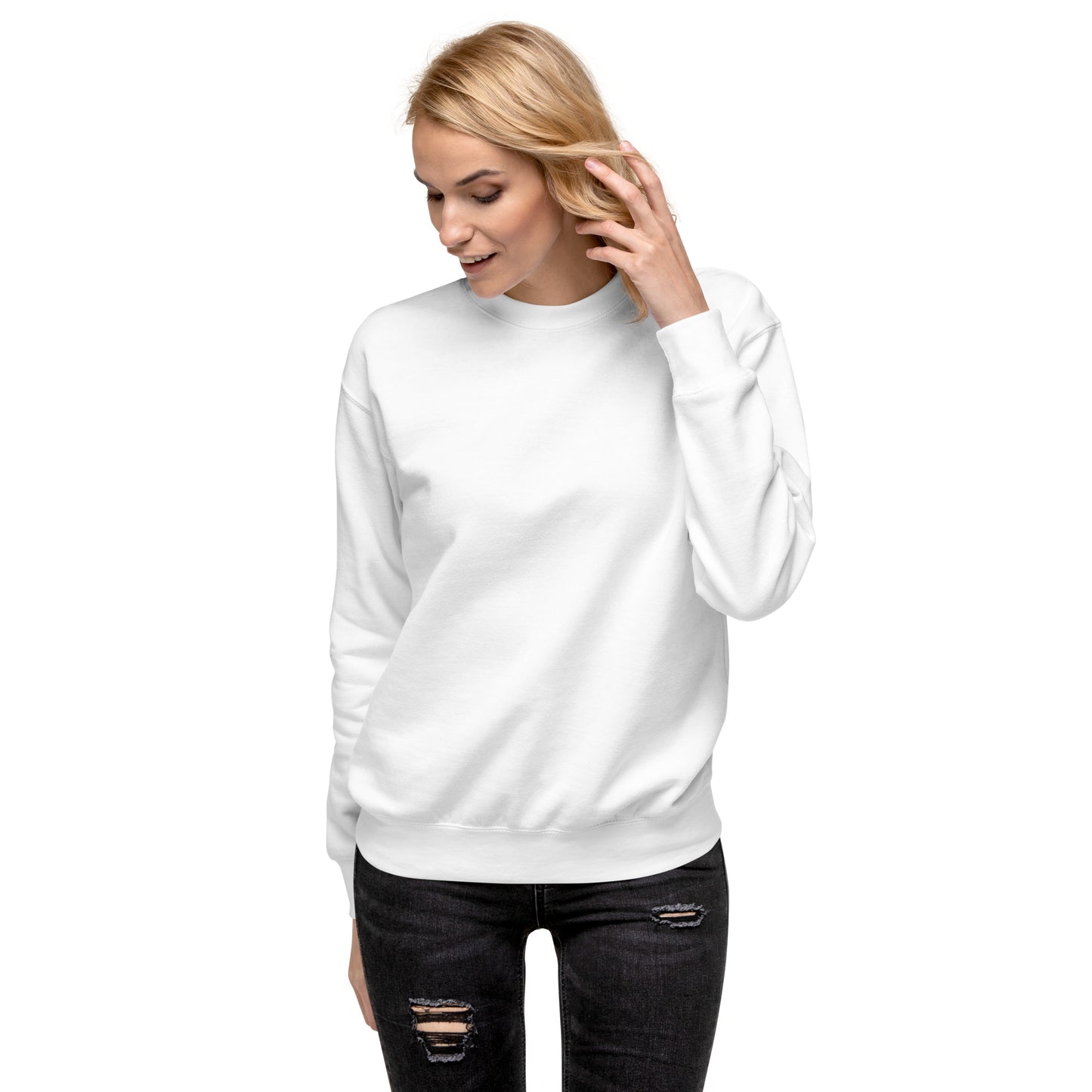 Snooty Fox Art Unisex Premium Sweatshirt - Snooty Fox Art Logo