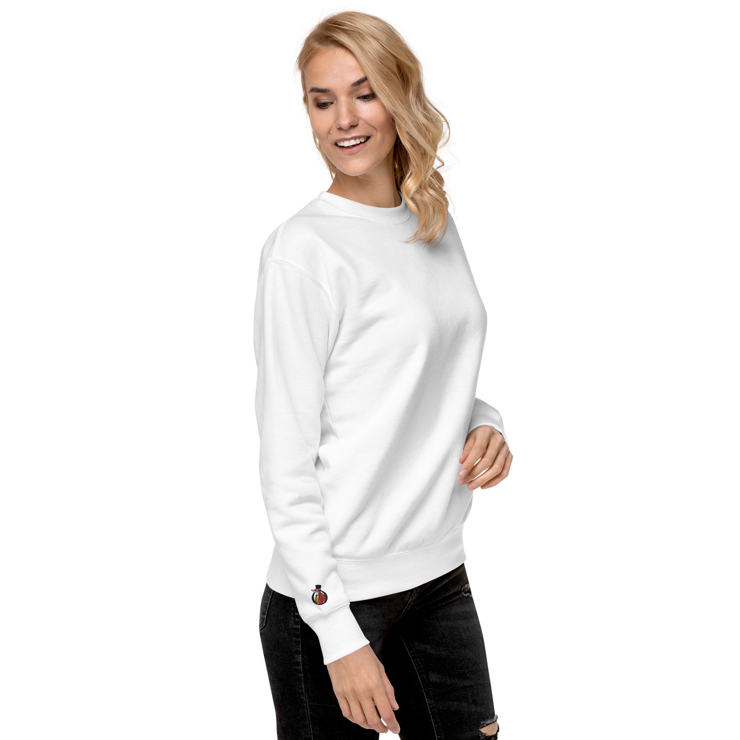 Snooty Fox Art Unisex Premium Sweatshirt - Snooty Fox Art Logo