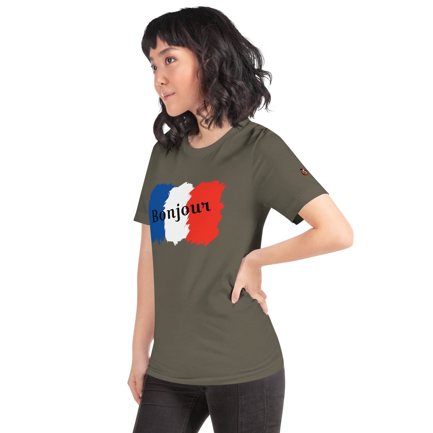 Snooty Fox Art Unisex T-Shirt - Bonjour