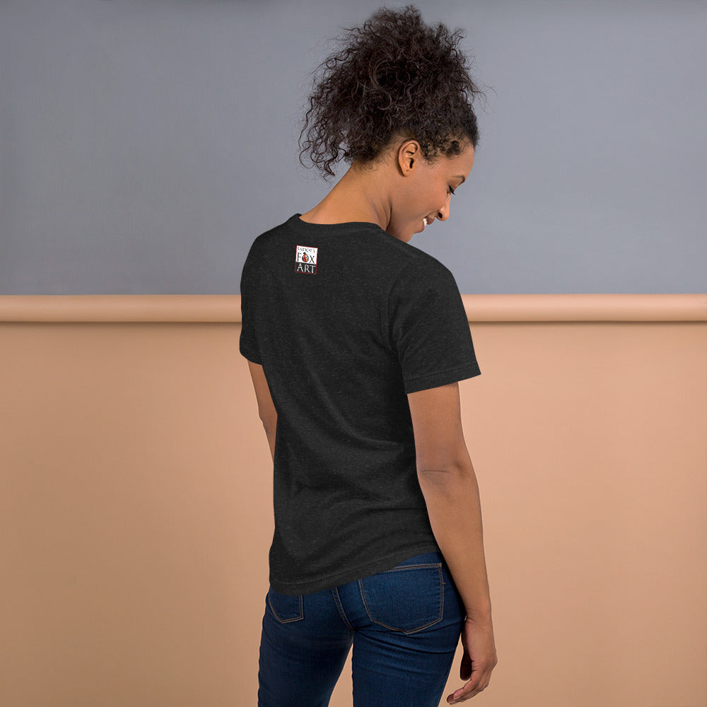 Snooty Fox Art Unisex T-Shirt - Bonjour