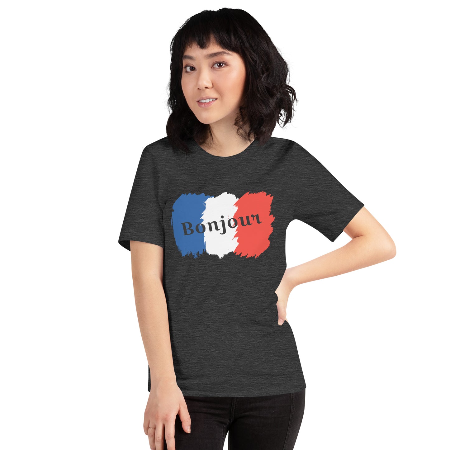 Snooty Fox Art Unisex T-Shirt - Bonjour