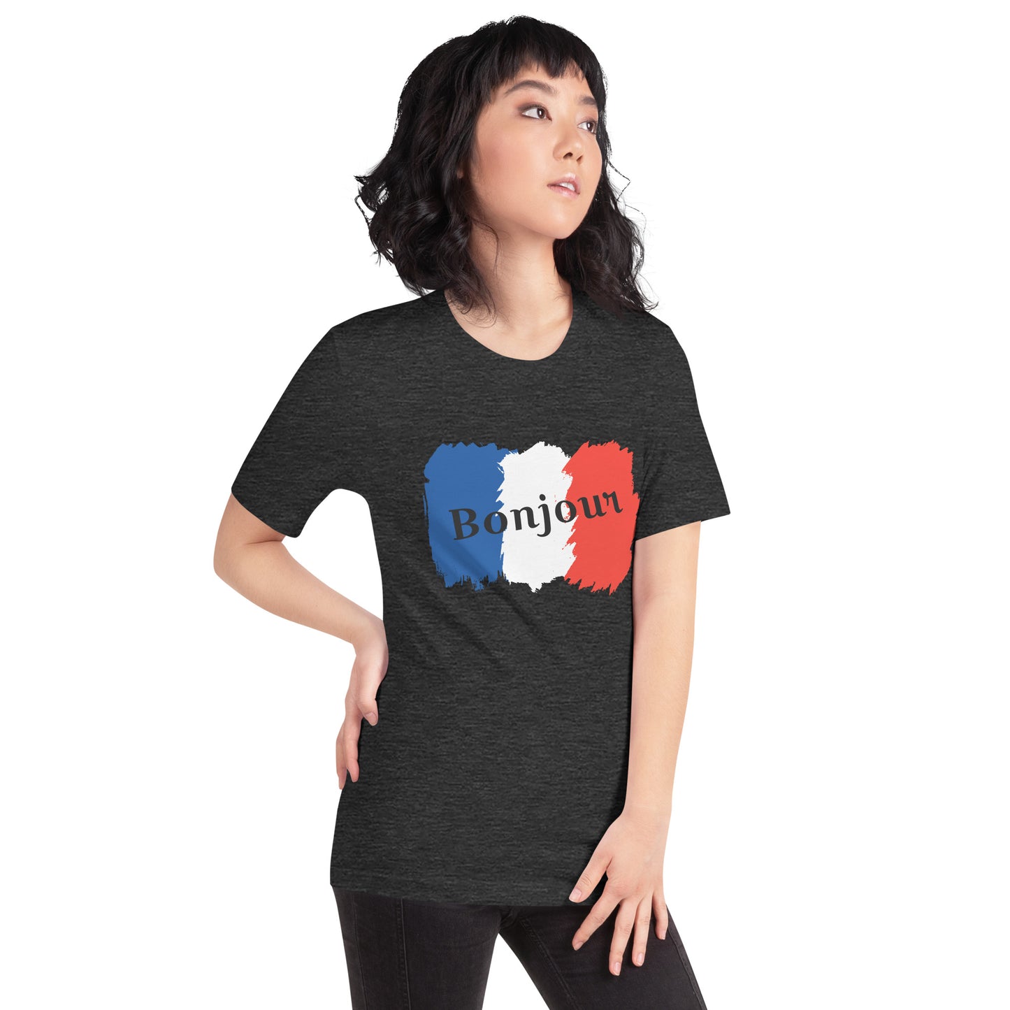 Snooty Fox Art Unisex T-Shirt - Bonjour
