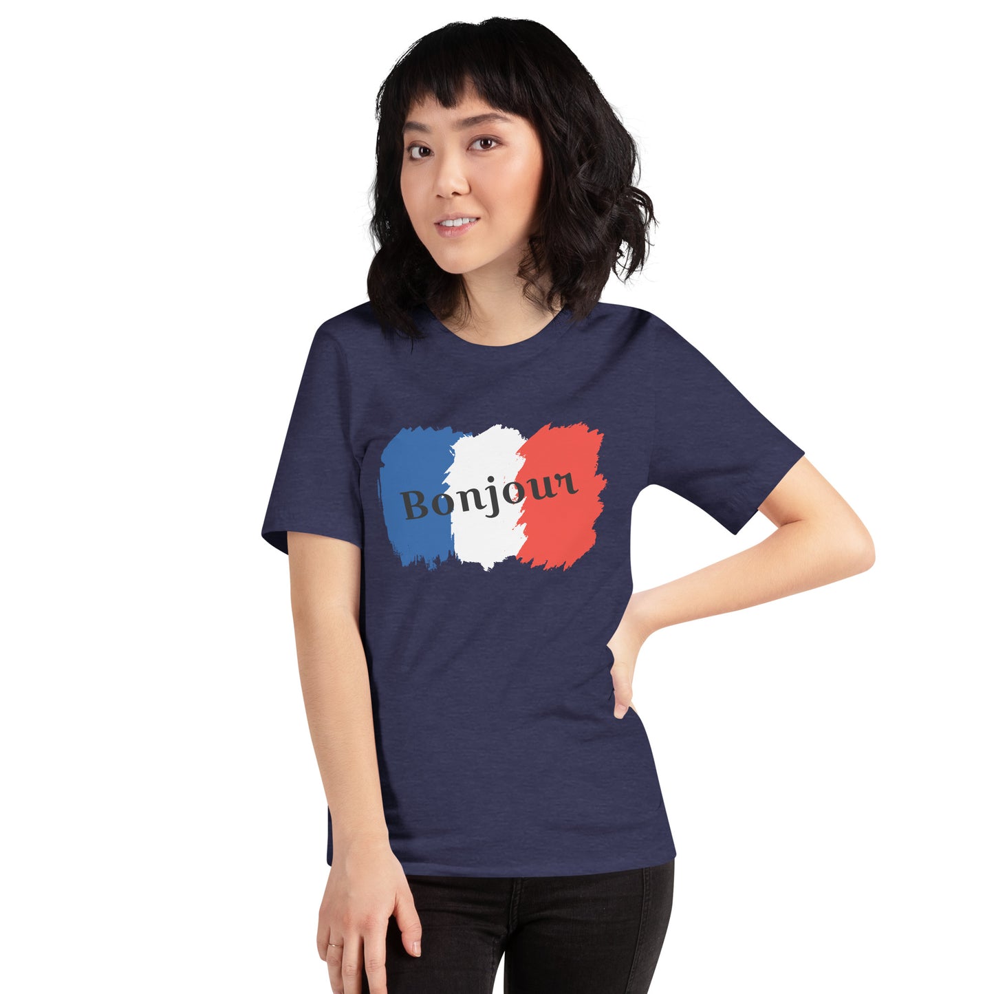 Snooty Fox Art Unisex T-Shirt - Bonjour