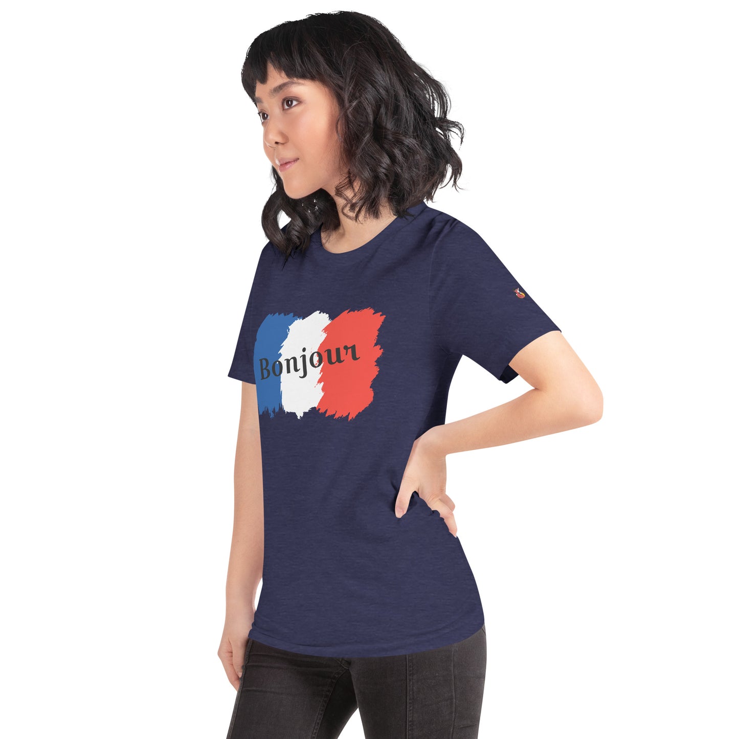 Snooty Fox Art Unisex T-Shirt - Bonjour
