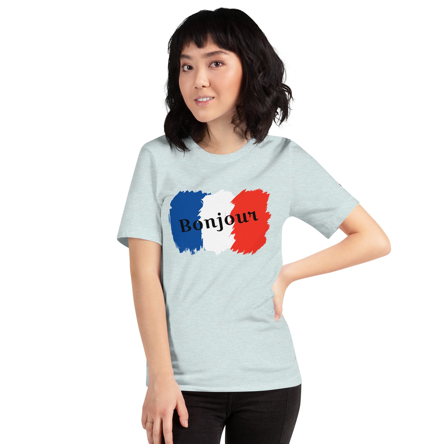 Snooty Fox Art Unisex T-Shirt - Bonjour