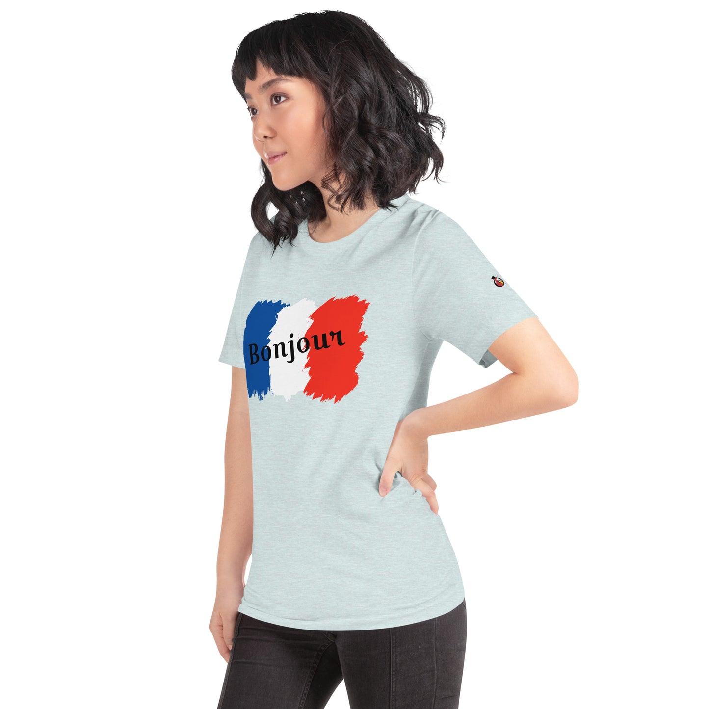 Snooty Fox Art Unisex T-Shirt - Bonjour