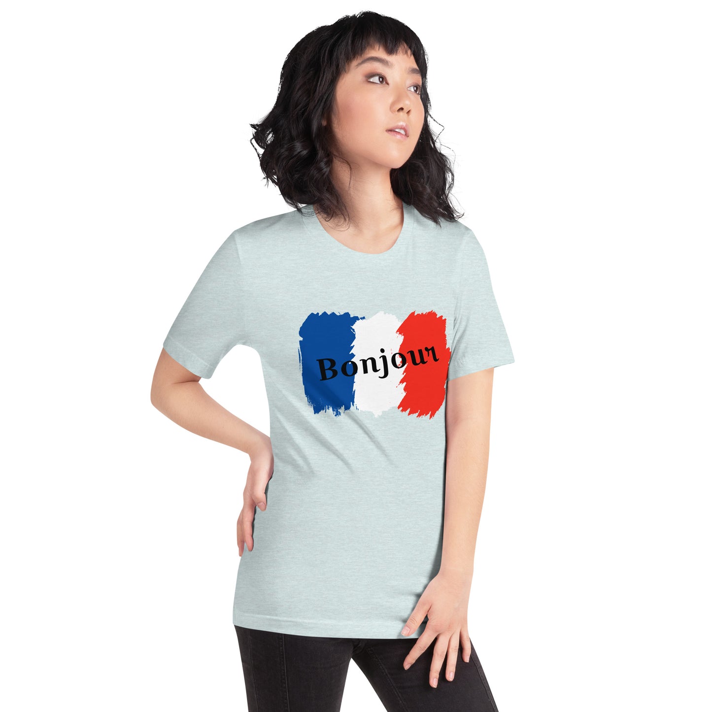 Snooty Fox Art Unisex T-Shirt - Bonjour