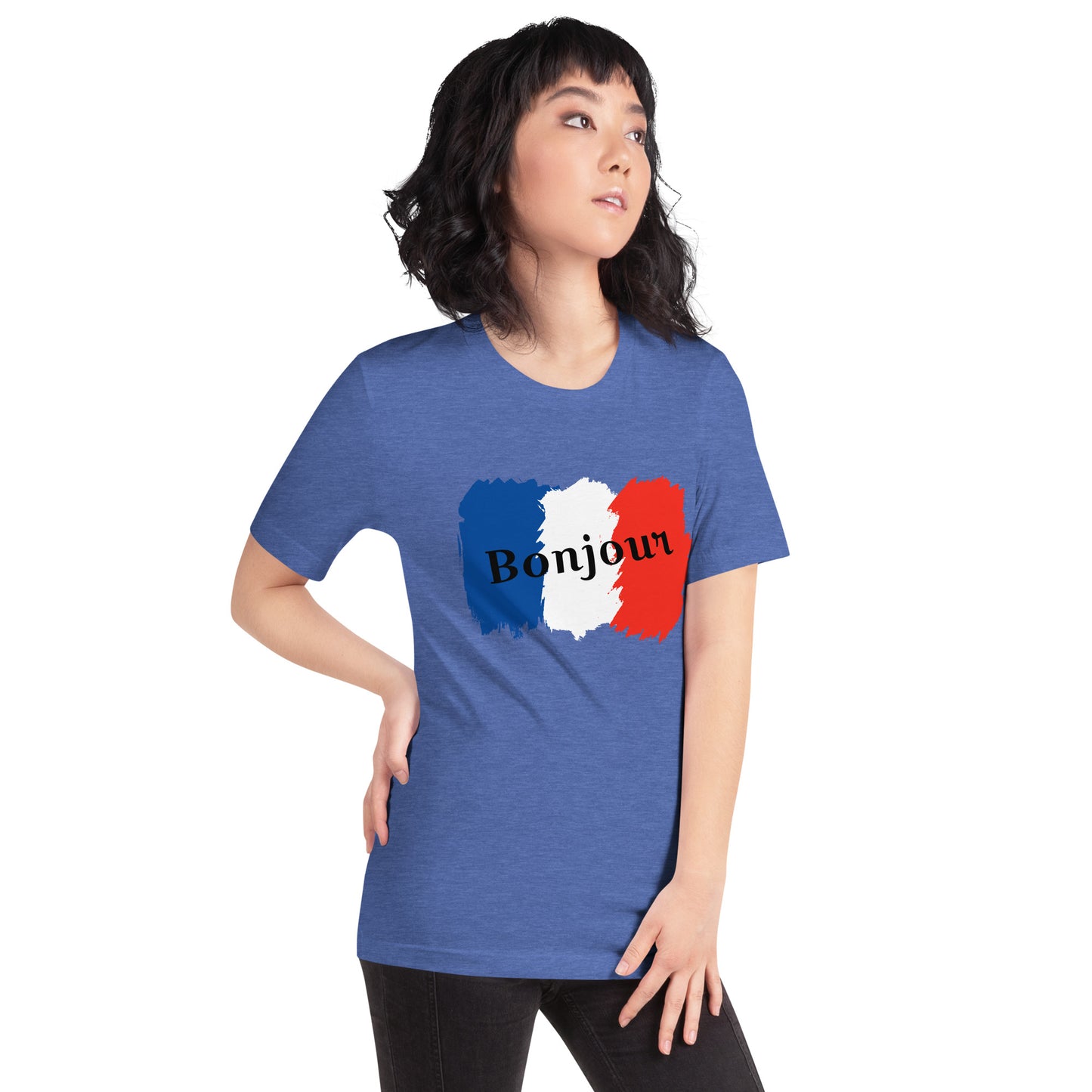 Snooty Fox Art Unisex T-Shirt - Bonjour