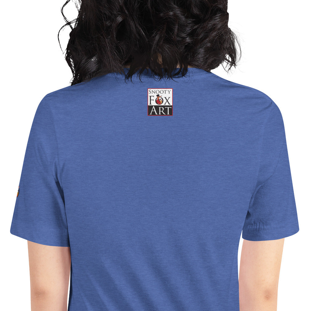 Snooty Fox Art Unisex T-Shirt - Bonjour