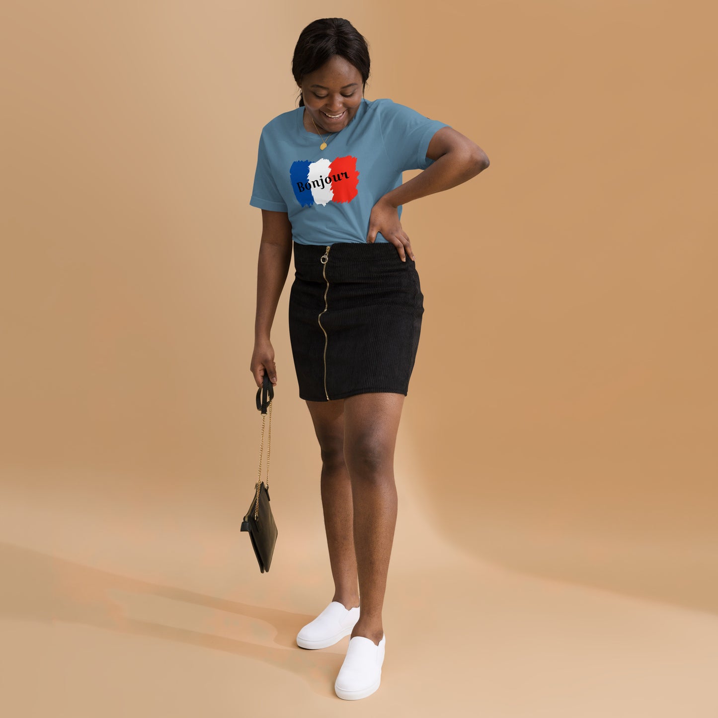 Snooty Fox Art Unisex T-Shirt - Bonjour