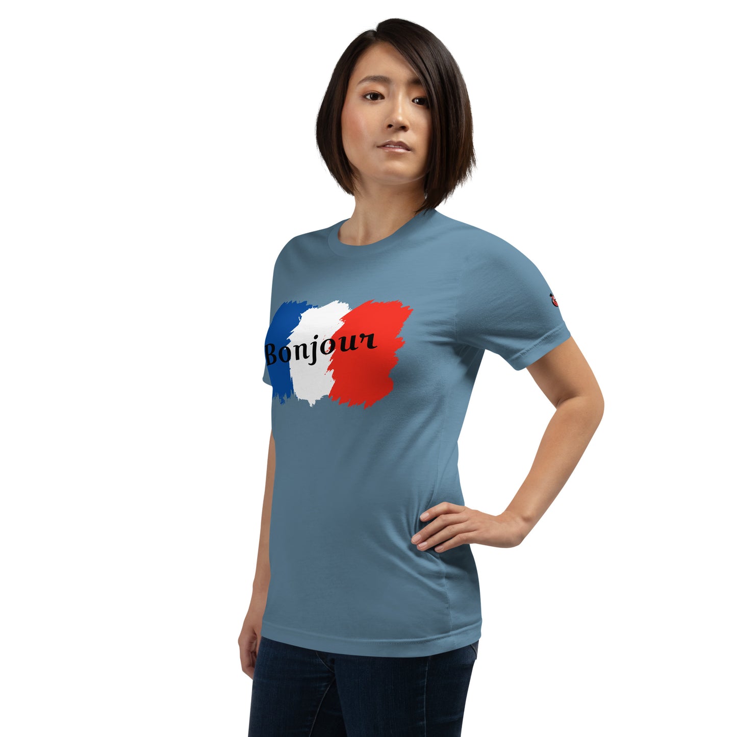 Snooty Fox Art Unisex T-Shirt - Bonjour