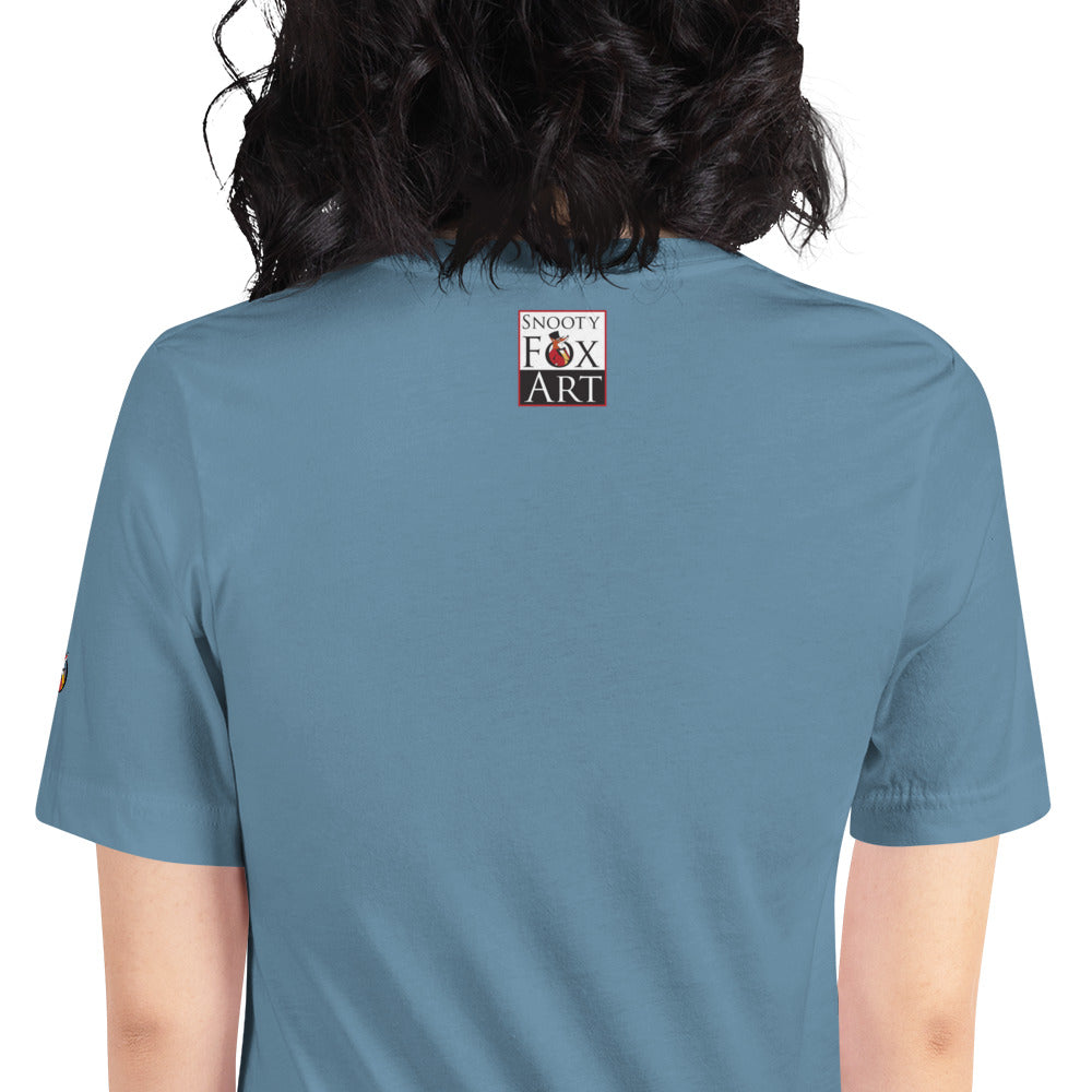 Snooty Fox Art Unisex T-Shirt - Bonjour