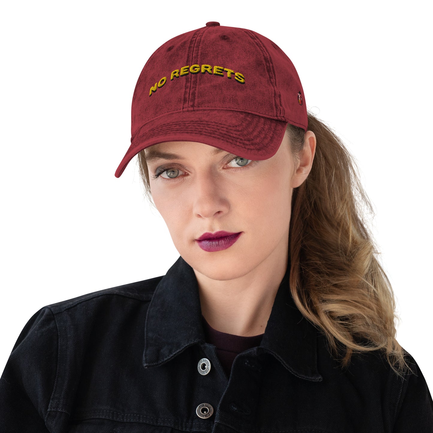 Snooty Fox Art Vintage Cotton Twill Cap - No Regrets