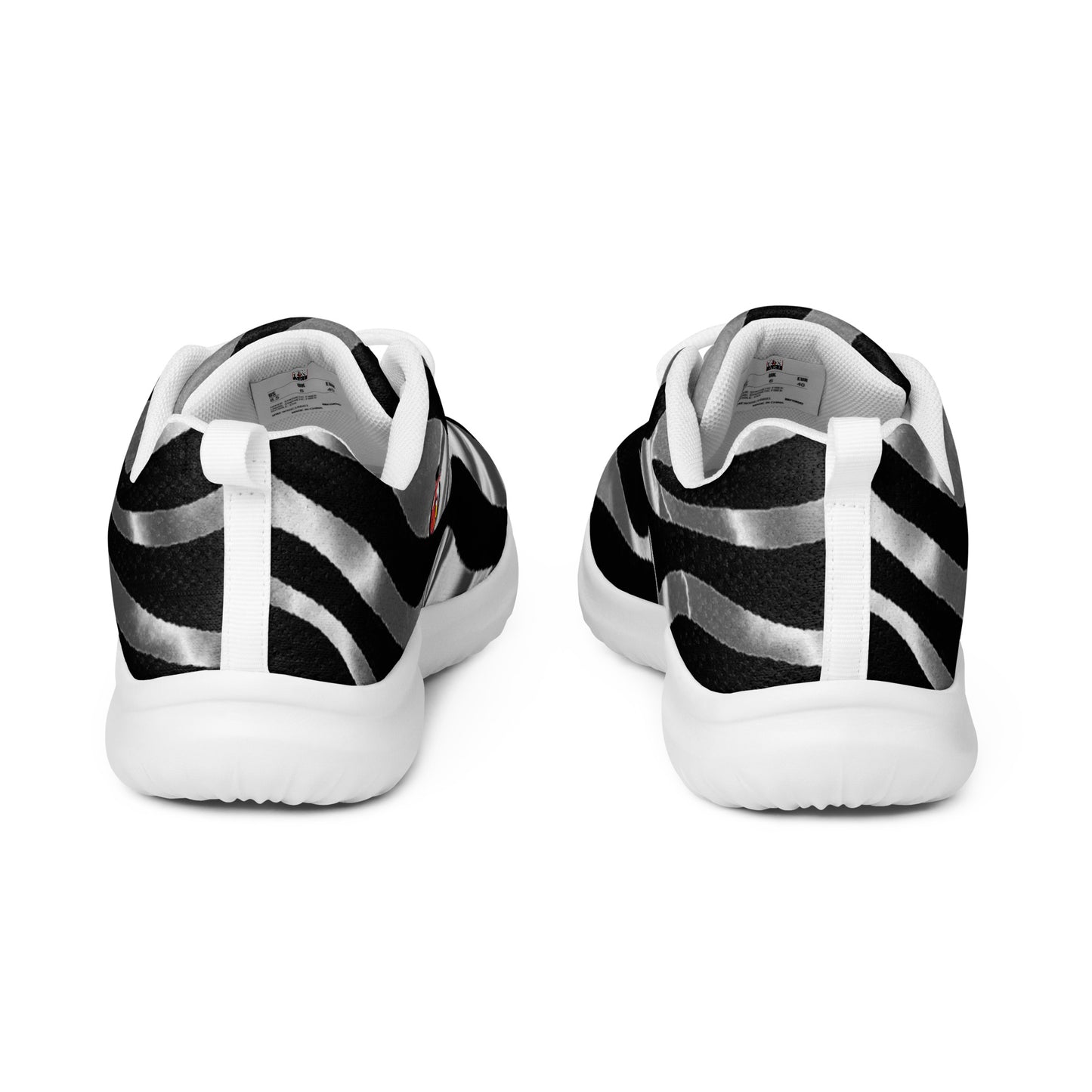 Snooty Fox Art Women’s Athletic Shoes - Silver Tiger