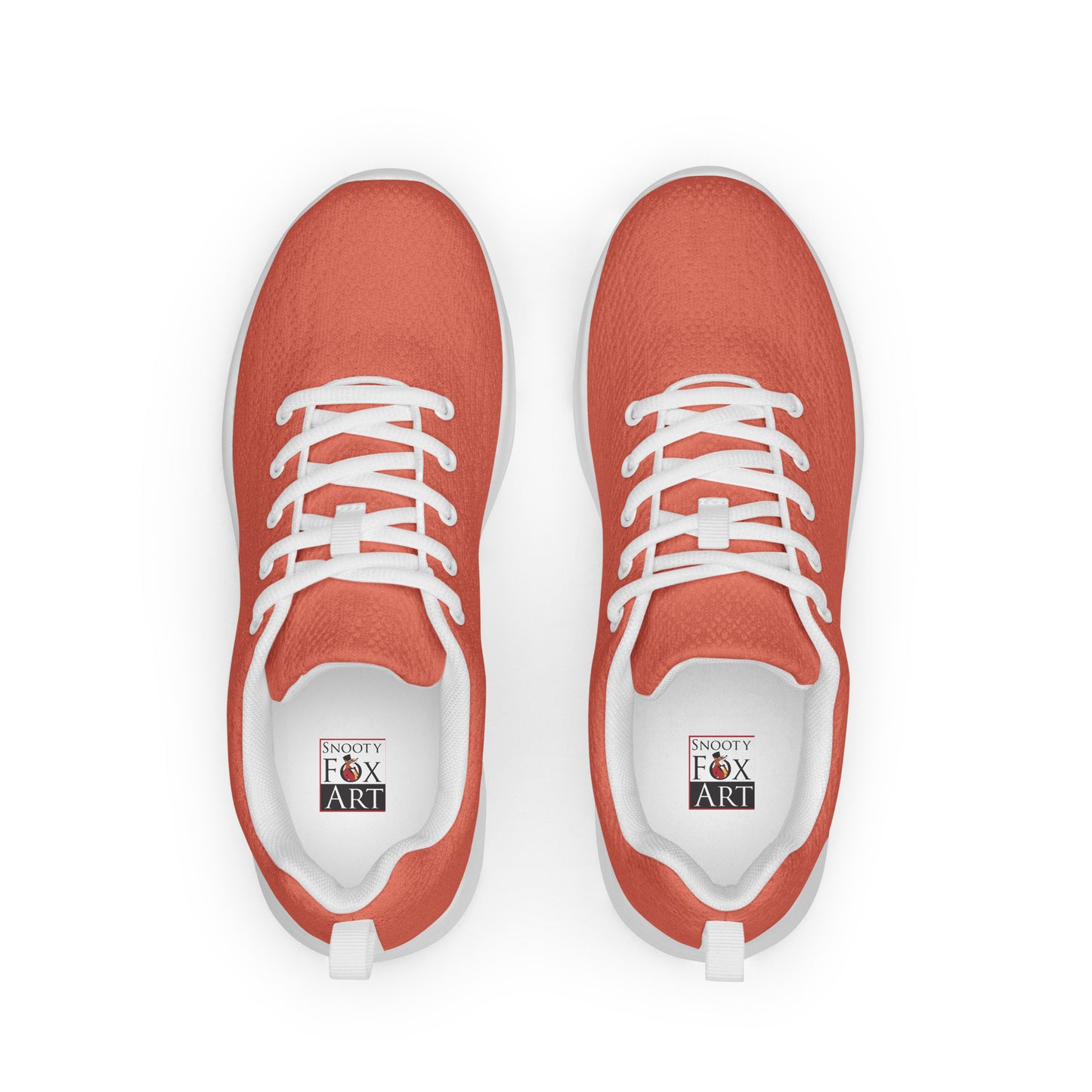 Snooty Fox Art Women’s Athletic Shoes - Peach Pink Color