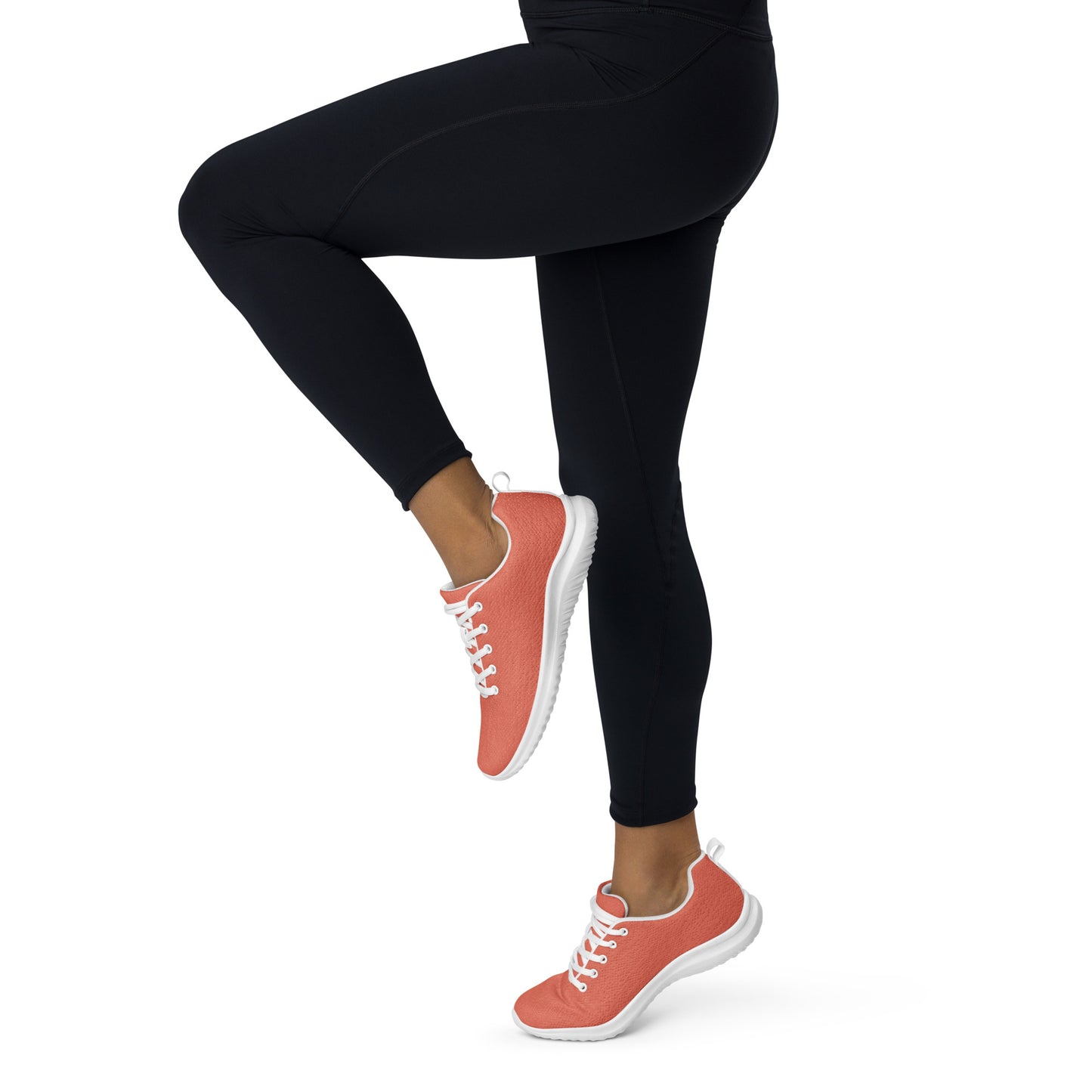 Snooty Fox Art Women’s Athletic Shoes - Peach Pink Color