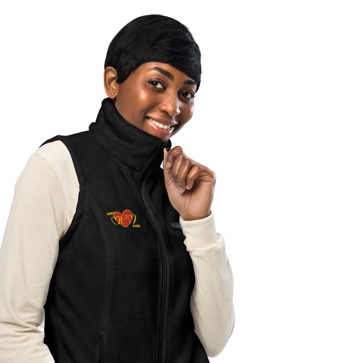 Snooty Fox Art Women’s by Fleece Vest Columbia - Best Mom Ever
